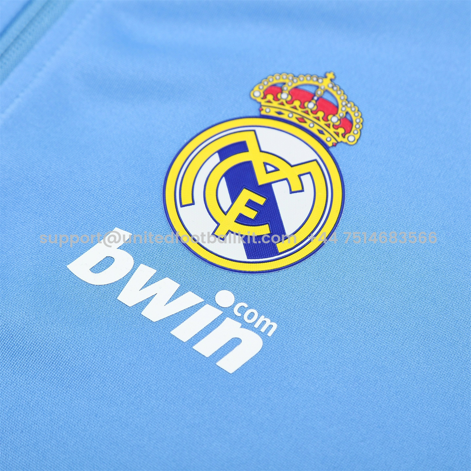 Unitedfootballkit.com | Real Madrid 25-26 Throwback Jacket Training Tracksuit - Blue Jackets & Black Pants -Customize Name, Number and Patch | Worldwide Shipping