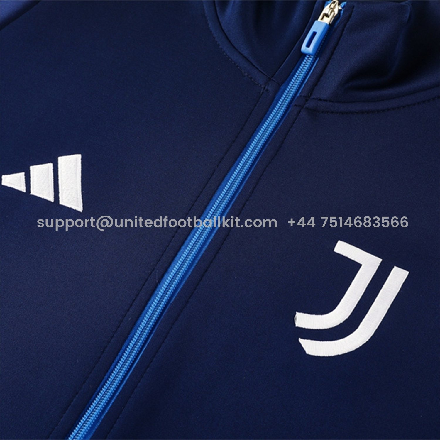 Unitedfootballkit.com | Juventus 24-25 Jacket Training Tracksuit - Royal Bule Jackets & Pants -Customize Name, Number and Patch | Worldwide Shipping