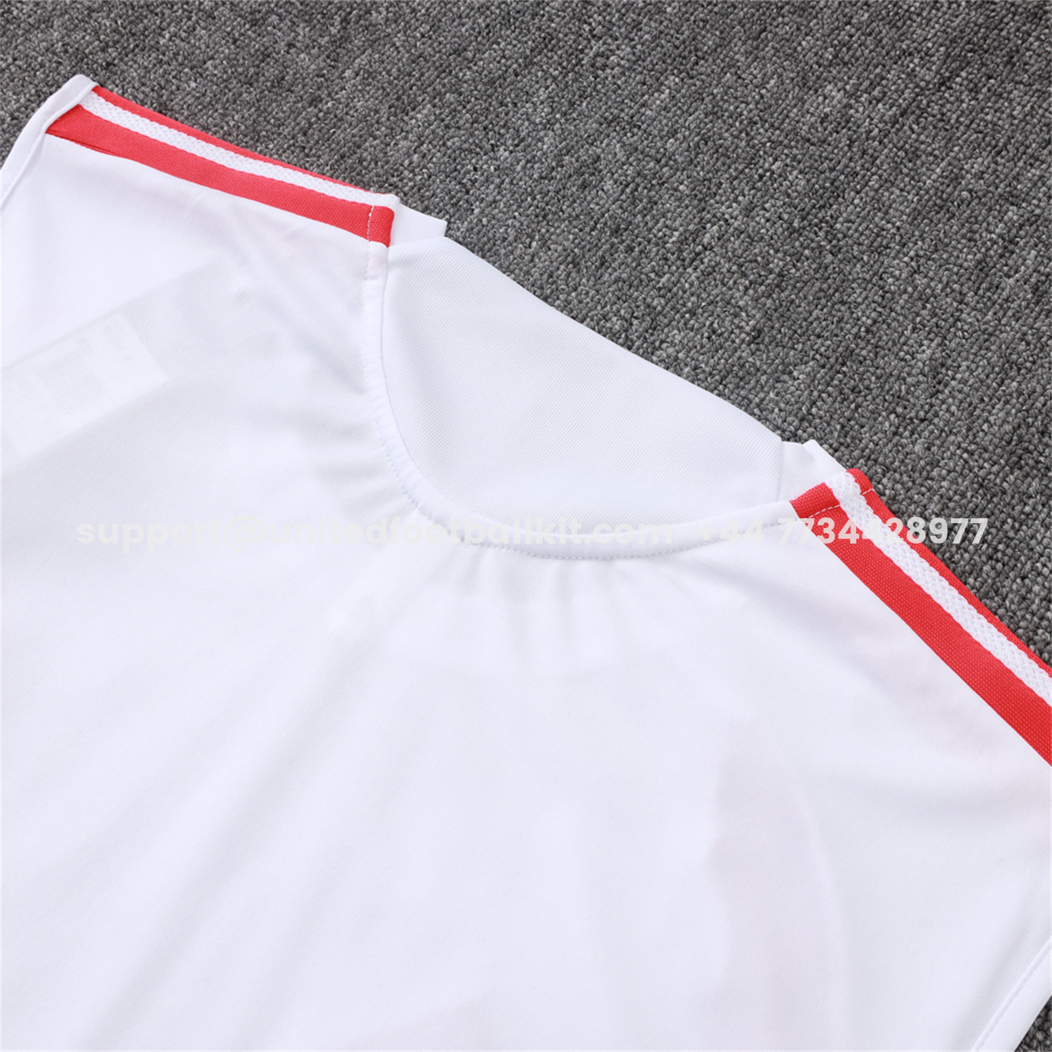 Unitedfootballkit.com | SC Internacional 2026 Vest Training Set - White Vest and Red Shorts -Customize Name, Number and Patch | Worldwide Shipping