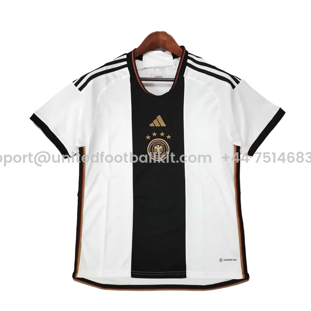 Unitedfootballkit.com | Germany 2022 Home Stadium Jersey - Fans Version -Customize Name, Number and Patch | Worldwide Shipping