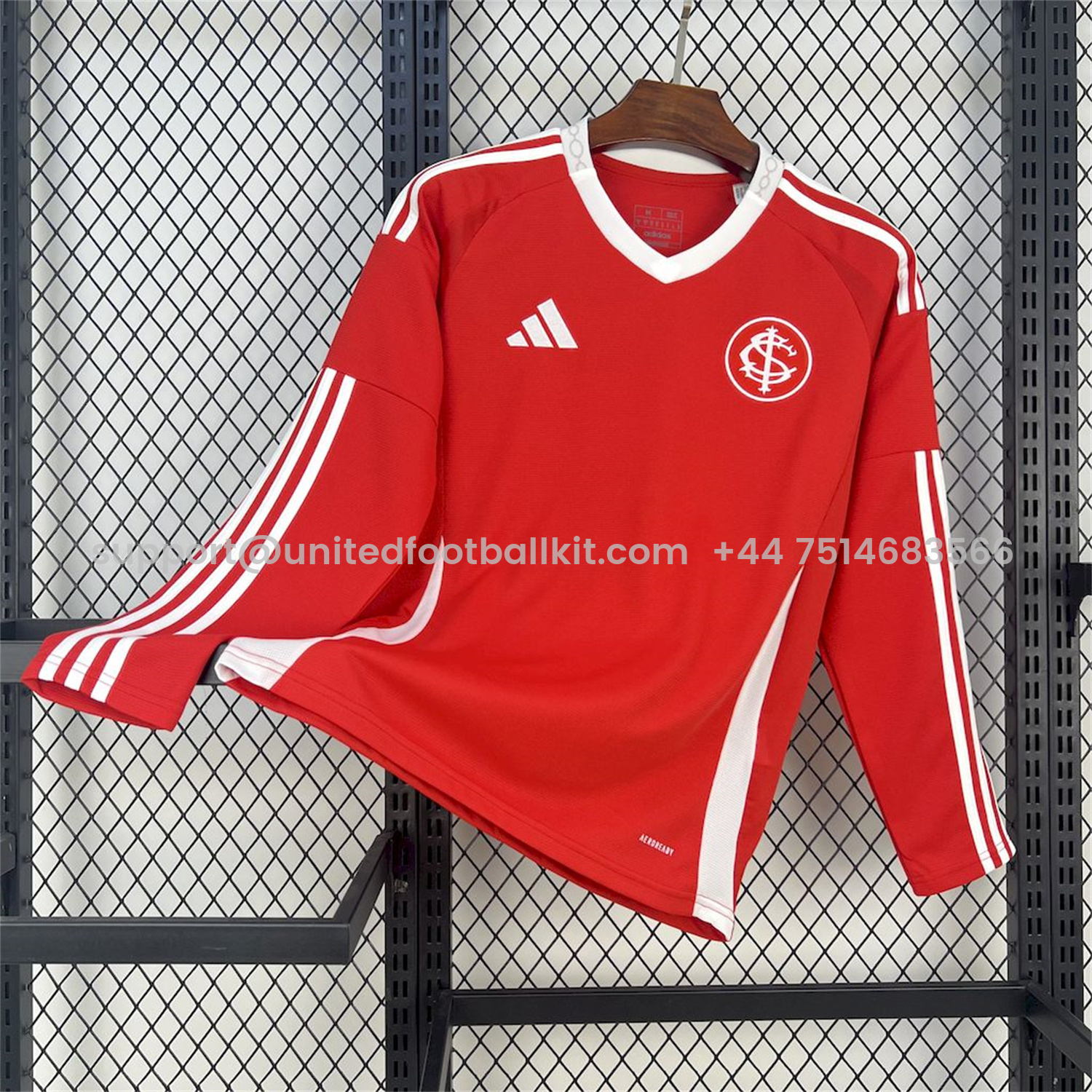 Unitedfootballkit.com | SC Internacional 25-26 Home Unsponsored Long Sleeves Jersey - Fans Version -Customize Name, Number and Patch | Worldwide Shipping