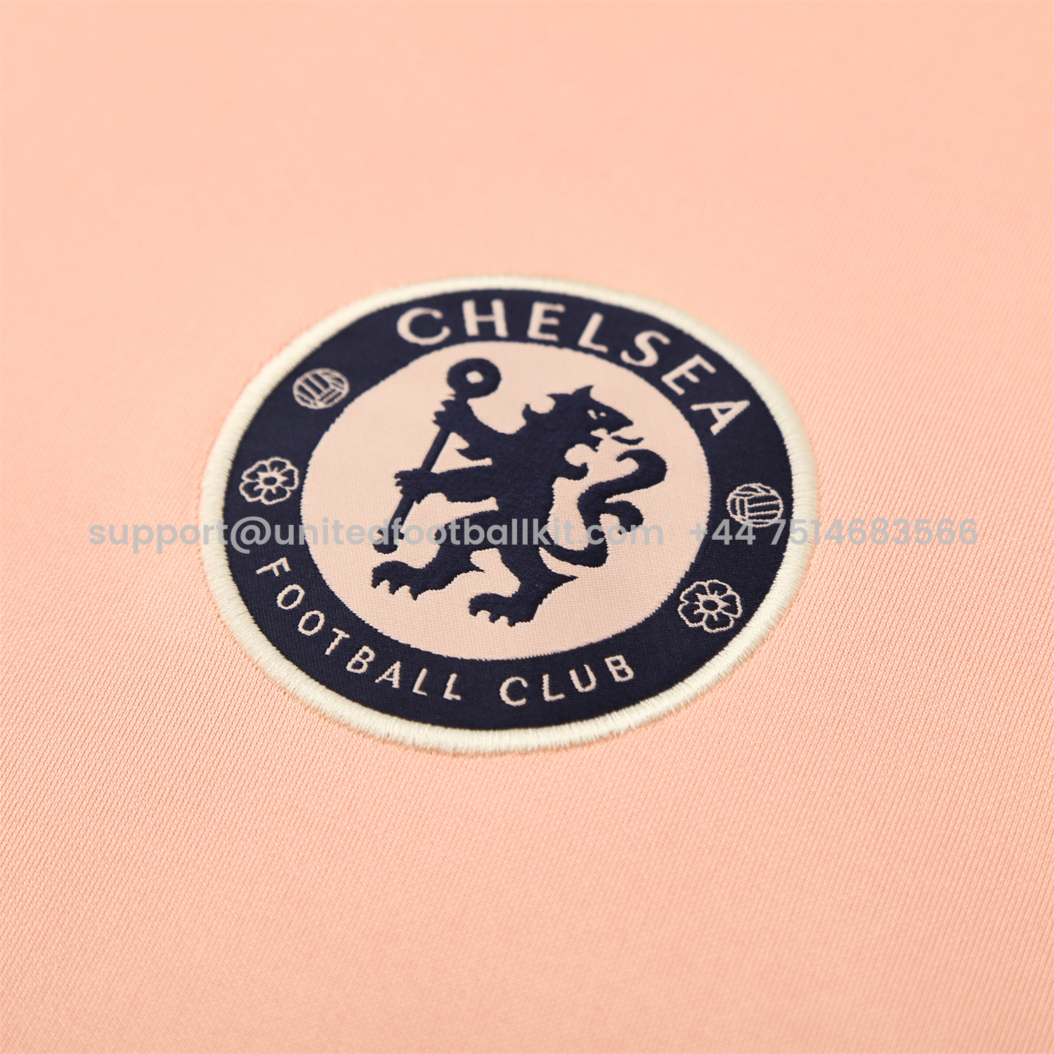 Unitedfootballkit.com | C.H.E.L.S.E.A 25-26 Traning Hoodie Set - Pink With Royal Blue -Customize Name, Number and Patch | Worldwide Shipping