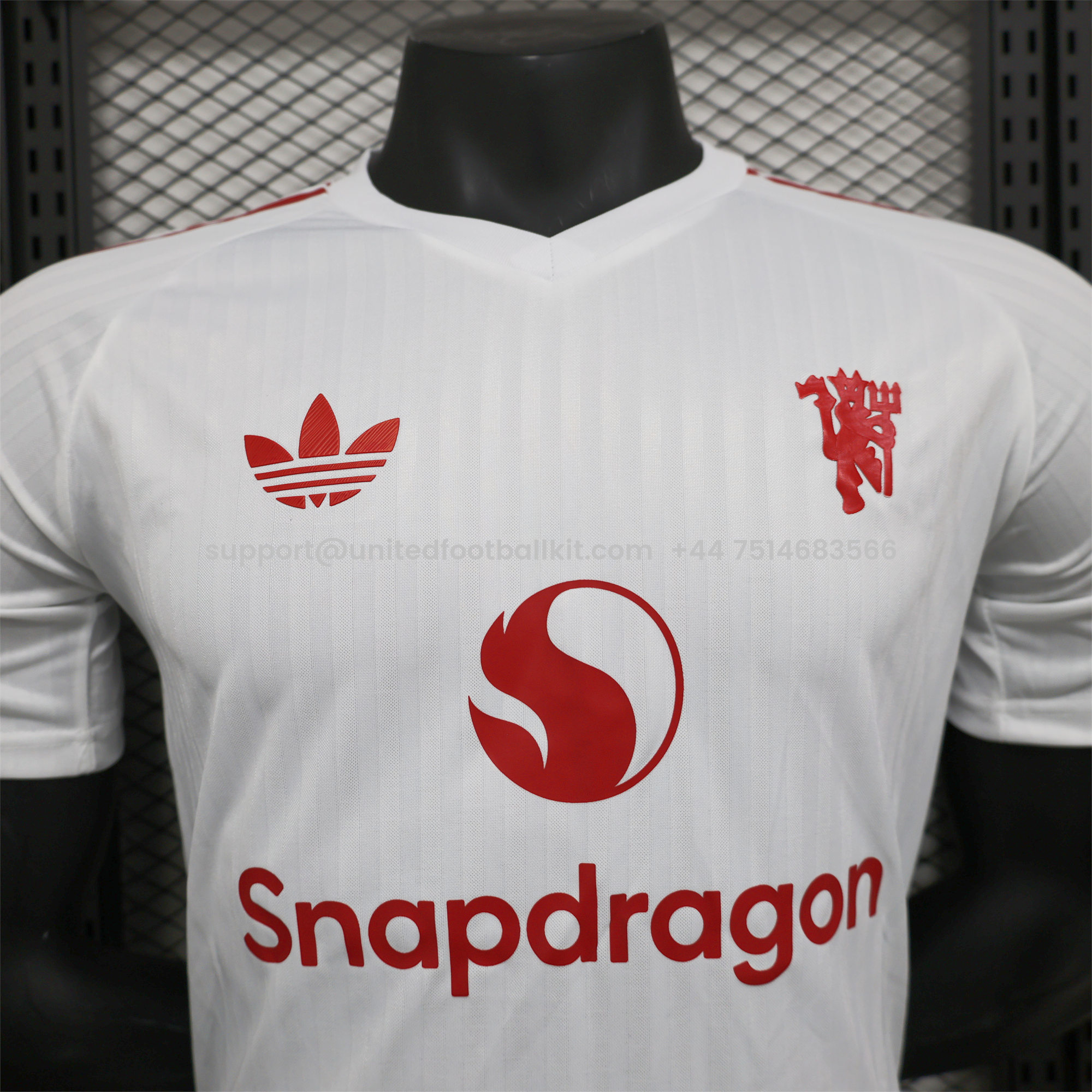 Unitedfootballkit.com | Manchester United 24-25 White Special Edition Jersey - Player Version -Customize Name, Number and Patch | Worldwide Shipping