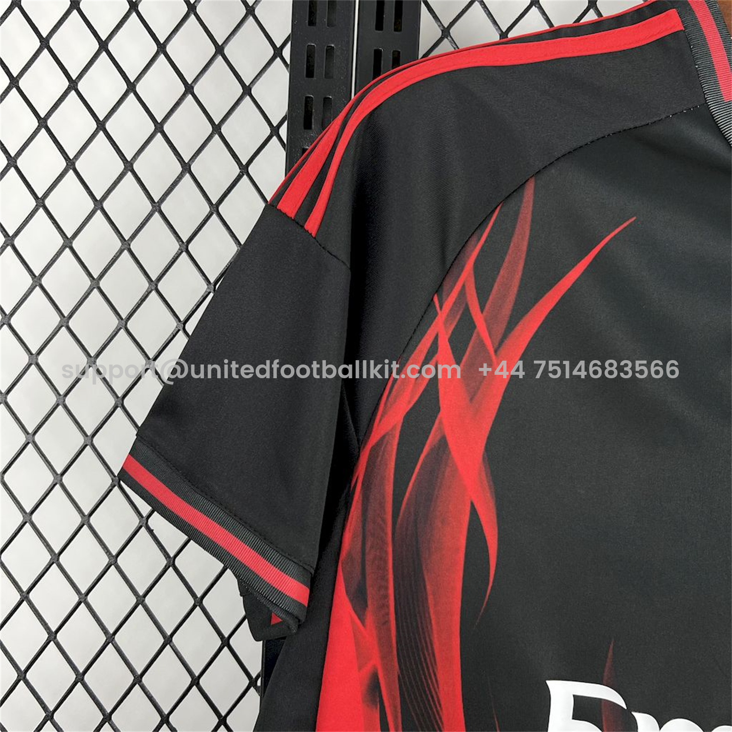 Unitedfootballkit.com | Benfica 24-25 Black and Red Fire Special Edition Jersey - Fans Version -Customize Name, Number and Patch | Worldwide Shipping