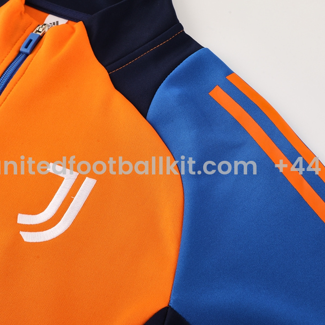 Unitedfootballkit.com | Juventus 24-25 Jacket Training Tracksuit - Orange -Customize Name, Number and Patch | Worldwide Shipping
