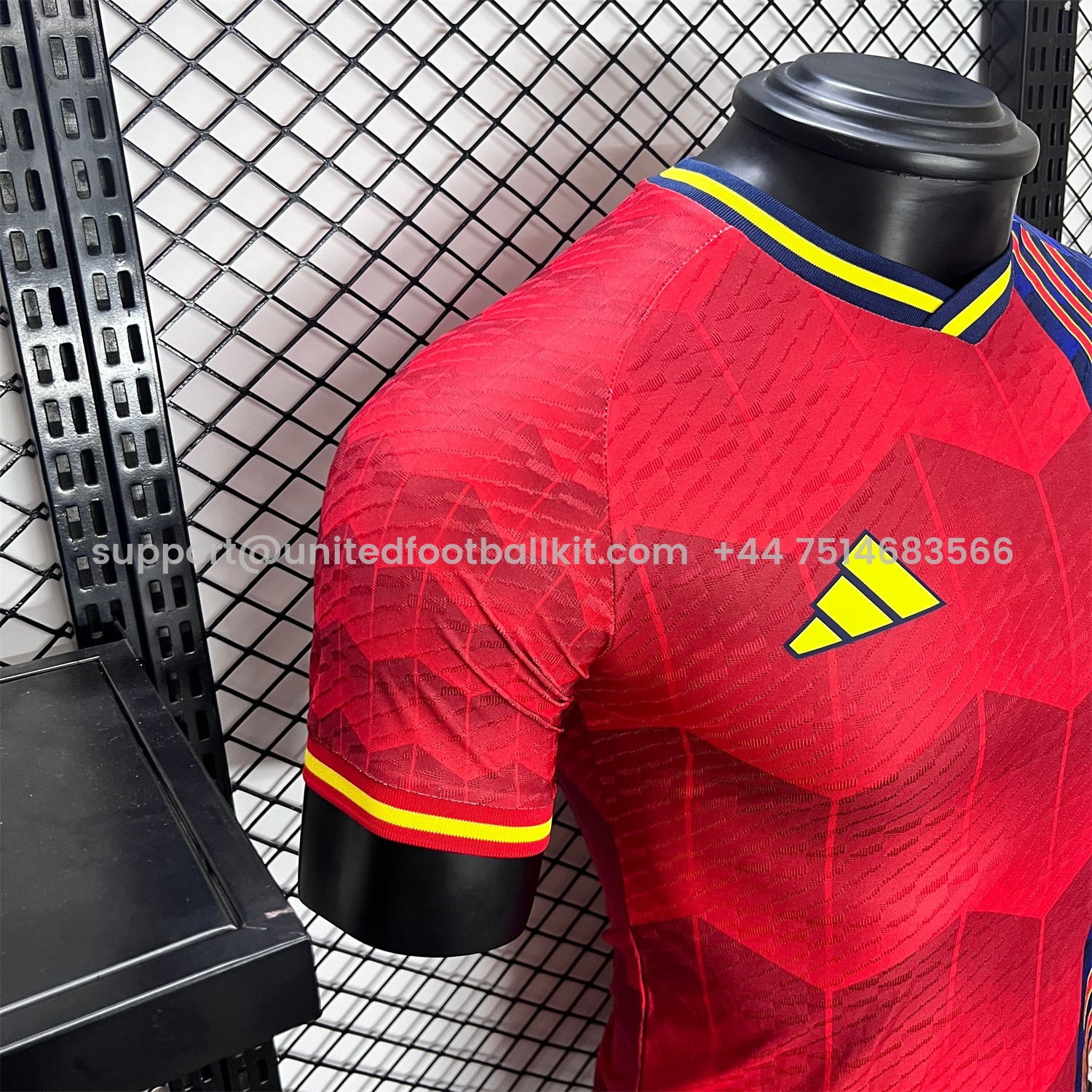 Unitedfootballkit.com | Spain 2024 Red Special Edition Jersey - Player Version -Customize Name, Number and Patch | Worldwide Shipping