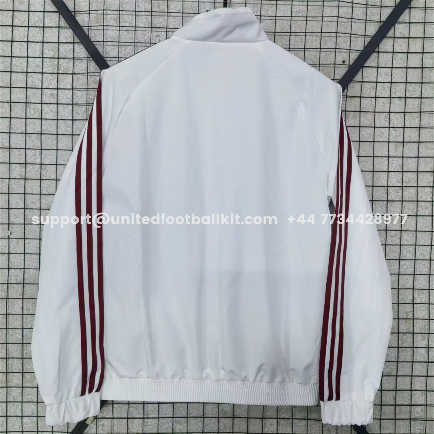 Unitedfootballkit.com | Spain 2026 Windbreaker Jacket - White -Customize Name, Number and Patch | Worldwide Shipping