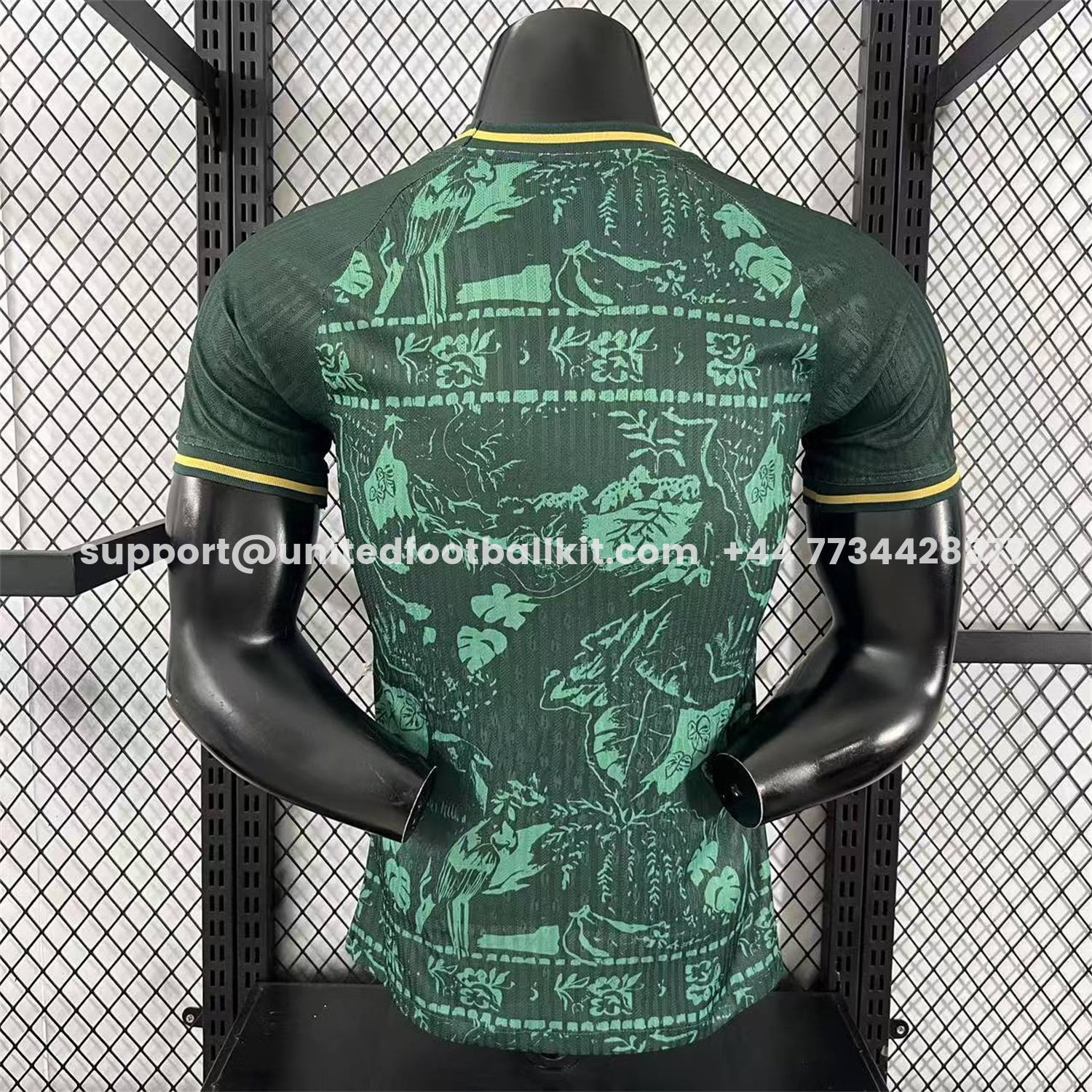 Unitedfootballkit.com | Brazil 25-26 Green Leaves Jersey - Player Version -Customize Name, Number and Patch | Worldwide Shipping