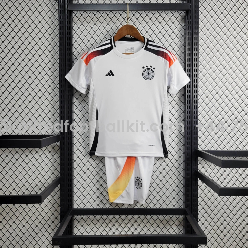 Unitedfootballkit.com | Germany 2024 Home Stadium Kids Kit -Customize Name, Number and Patch | Worldwide Shipping