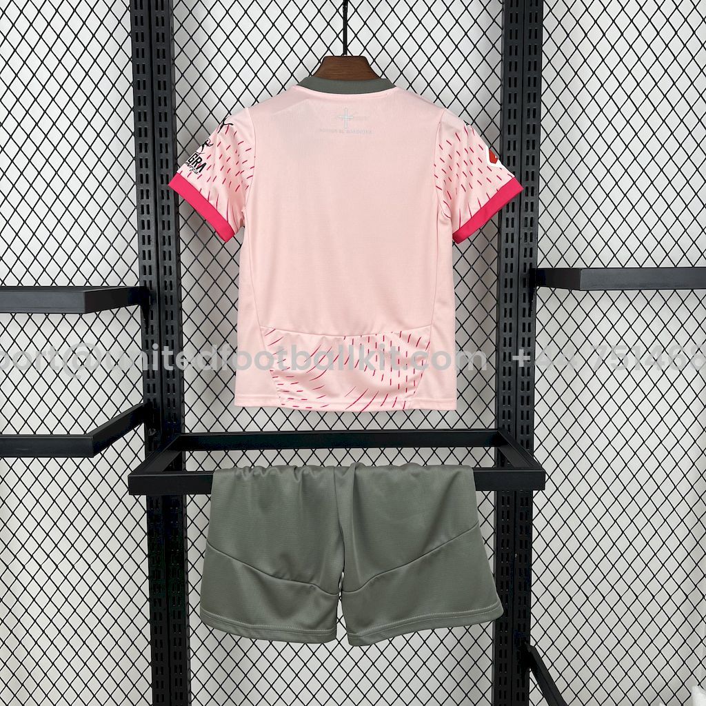 Unitedfootballkit.com | Sporting de Gijon 24-25 Third Kids Kit -Customize Name, Number and Patch | Worldwide Shipping