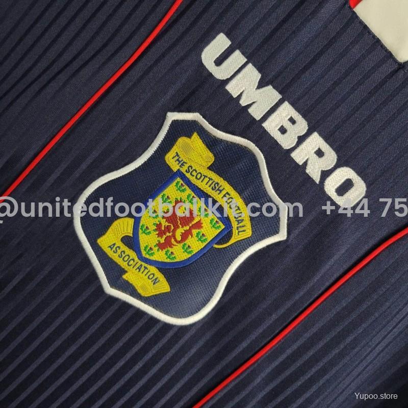 Unitedfootballkit.com | Retro S-c-o.t l.a-n.d 1996-98 Home Jersey -Customize Name, Number and Patch | Worldwide Shipping