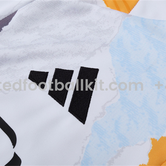 Unitedfootballkit.com | Real Madrid 2025 Kids Long Sleeve Training Set - Three Color Mixing -Customize Name, Number and Patch | Worldwide Shipping