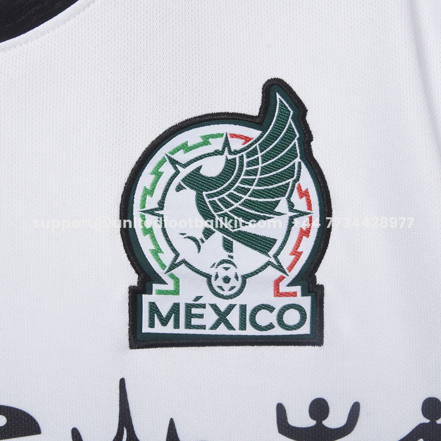 Unitedfootballkit.com | Mexico 25-26 Mayan Cvilization Black And White Special Jersey - Fans Version -Customize Name, Number and Patch | Worldwide Shipping