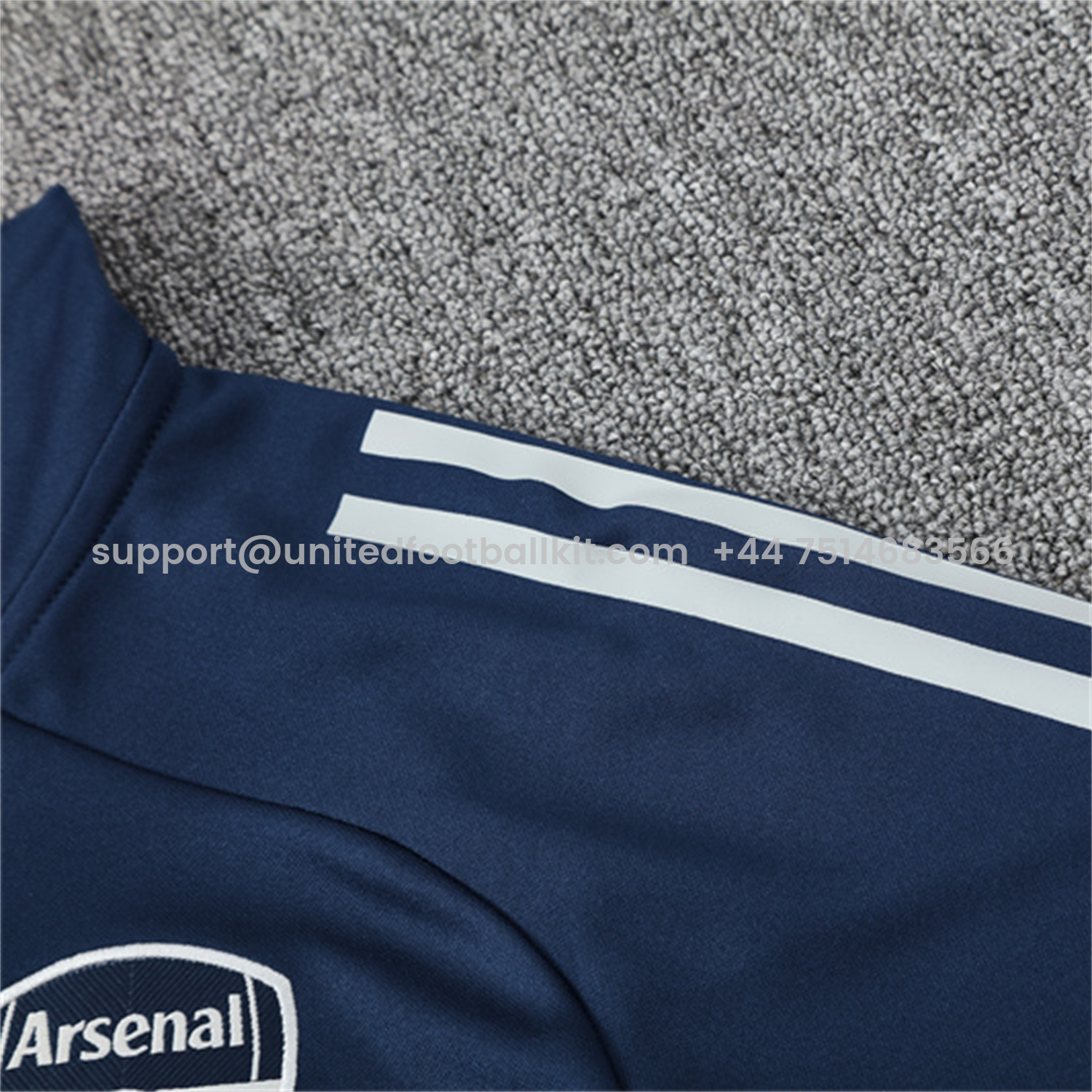 Unitedfootballkit.com | Arsenal 25-26 Kids Long Sleeve Training Set - Royal Blue Top & Royal Blue Pants -Customize Name, Number and Patch | Worldwide Shipping