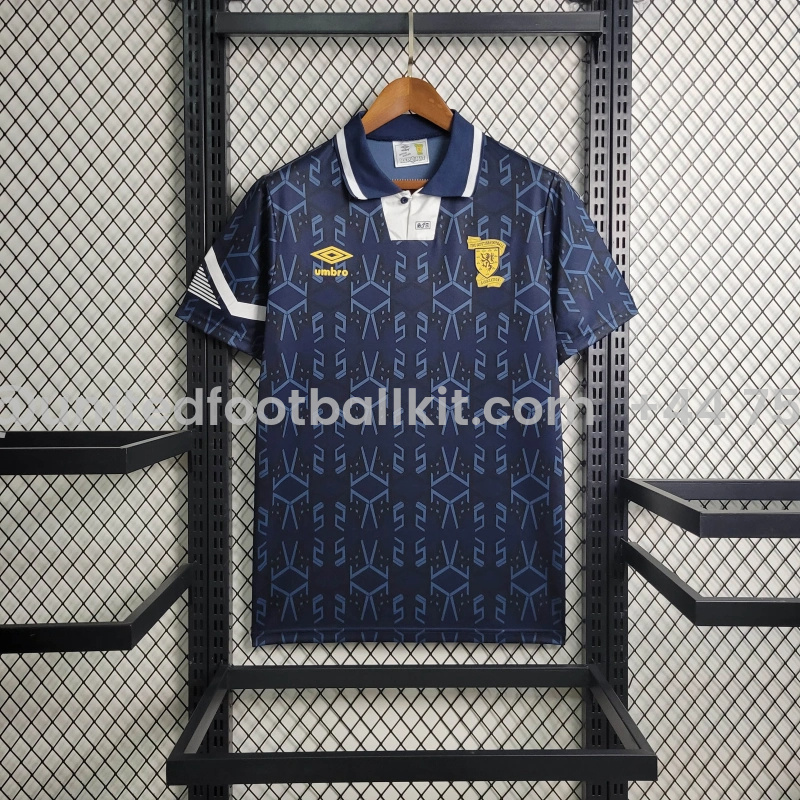 Unitedfootballkit.com | Retro S-c-o.t l.a-n.d 1992 Home Stadium Jersey -Customize Name, Number and Patch | Worldwide Shipping