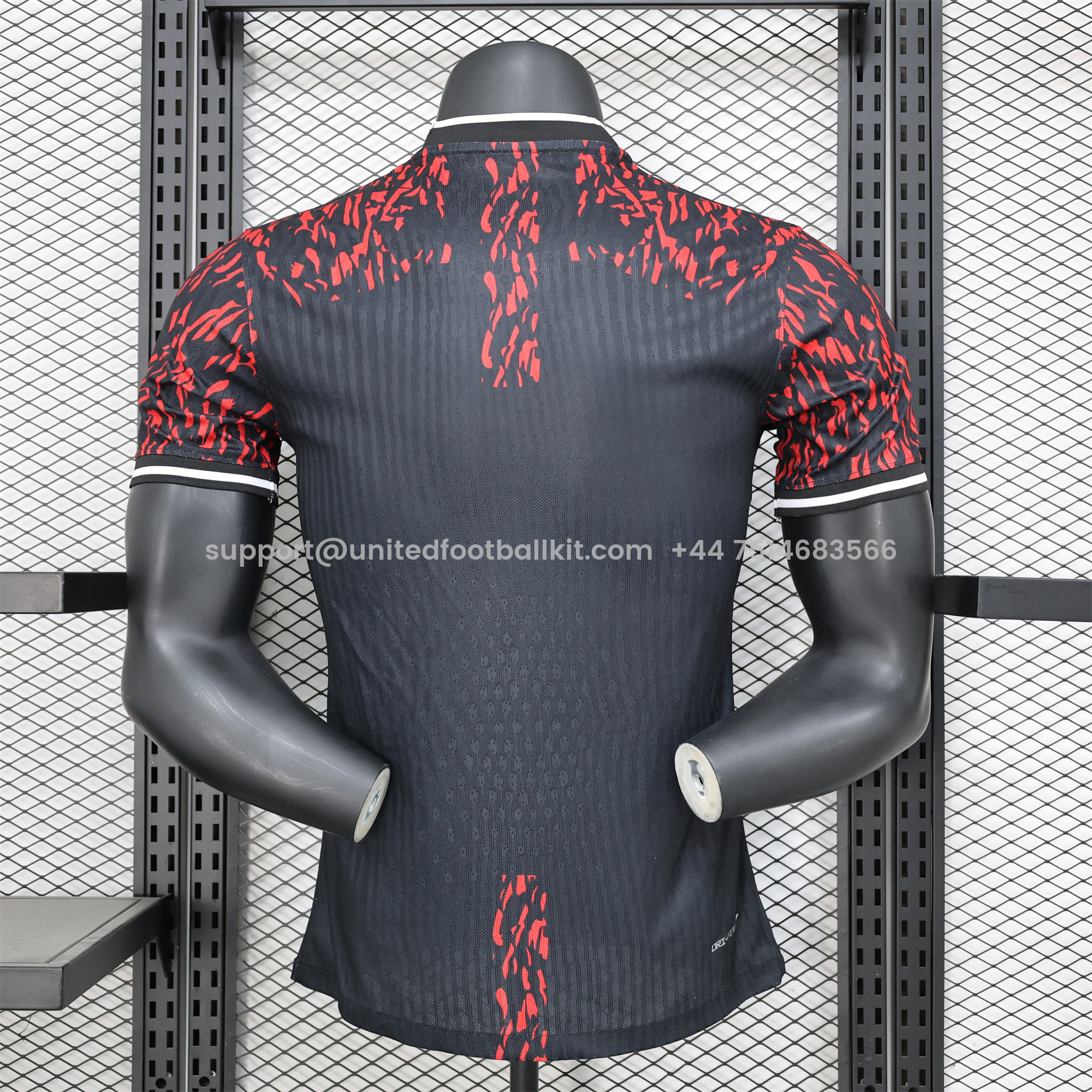 Unitedfootballkit.com | Barcelona 24-25 Balck and Red Lion Special Edition Jersey - Player Version -Customize Name, Number and Patch | Worldwide Shipping