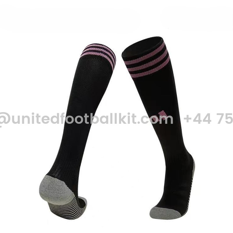 Unitedfootballkit.com | INT M.A.M 2024 Away Socks - Black -Customize Name, Number and Patch | Worldwide Shipping