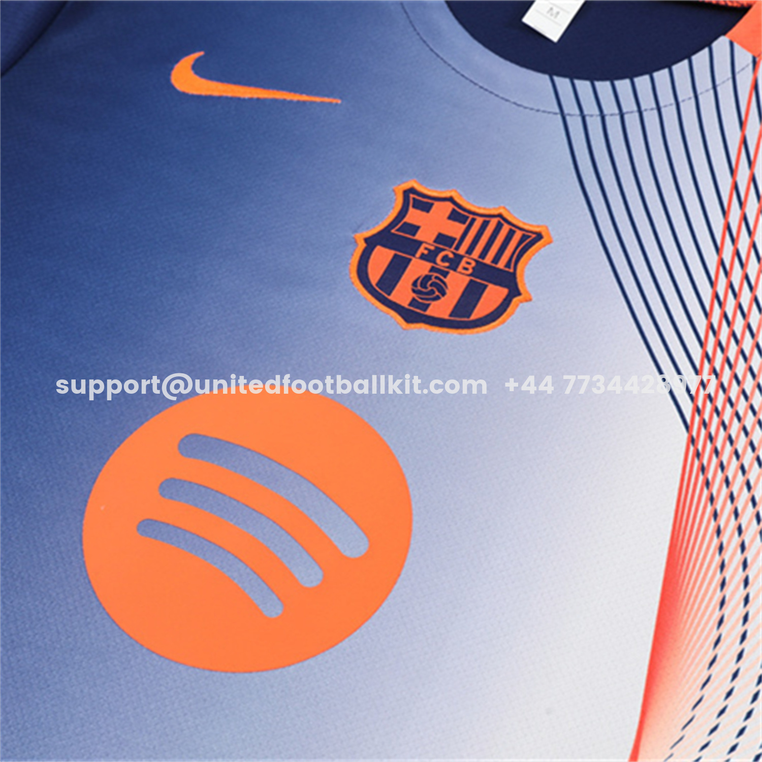 Unitedfootballkit.com | Barcelona 25-26 Kids Short-Sleeve Training Set - Red Blue Line Top & Blue Shorts -Customize Name, Number and Patch | Worldwide Shipping