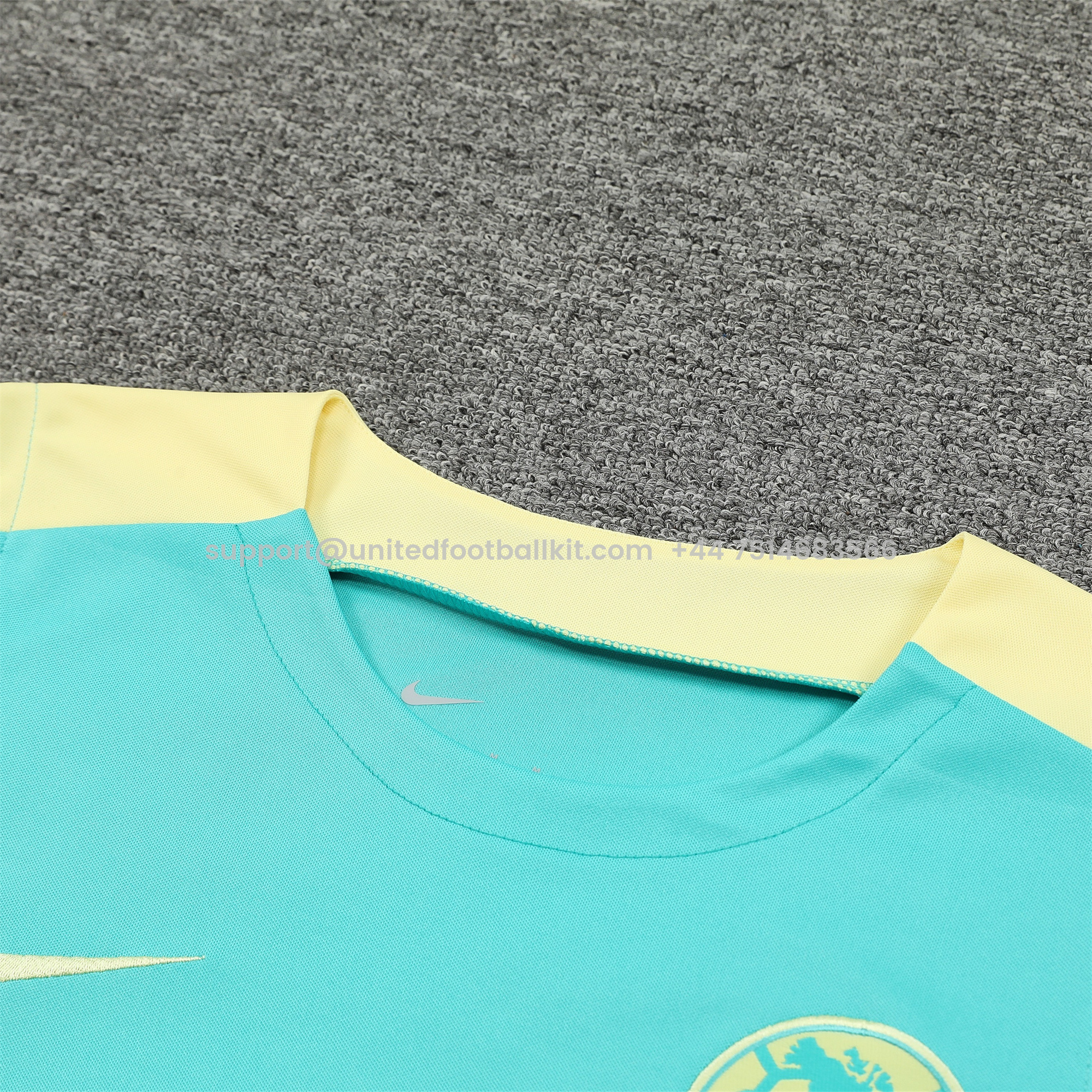 Unitedfootballkit.com | Club América 24-25 Vest Training Set - Light Green Vest & Grey Shorts -Customize Name, Number and Patch | Worldwide Shipping