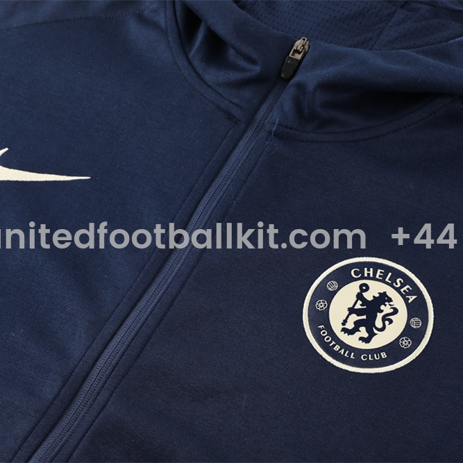 Unitedfootballkit.com | C.H.E.L.S.E.A 24-25 Jacket Training Tracksuit - Deep Blue -Customize Name, Number and Patch | Worldwide Shipping