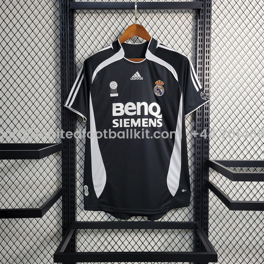 Unitedfootballkit.com | Retro Real Madrid 06-07 Away Stadium Jersey -Customize Name, Number and Patch | Worldwide Shipping