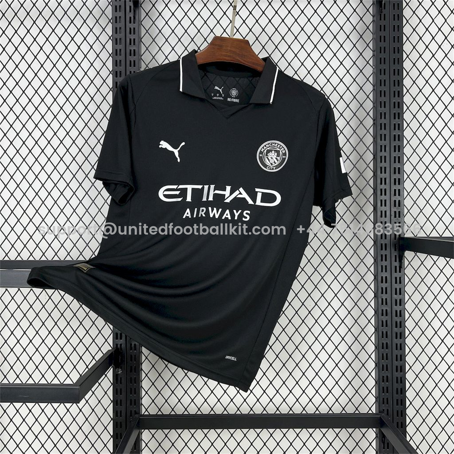 Unitedfootballkit.com | Manchester City 25-26 Away Black Jersey - Fans Version -Customize Name, Number and Patch | Worldwide Shipping