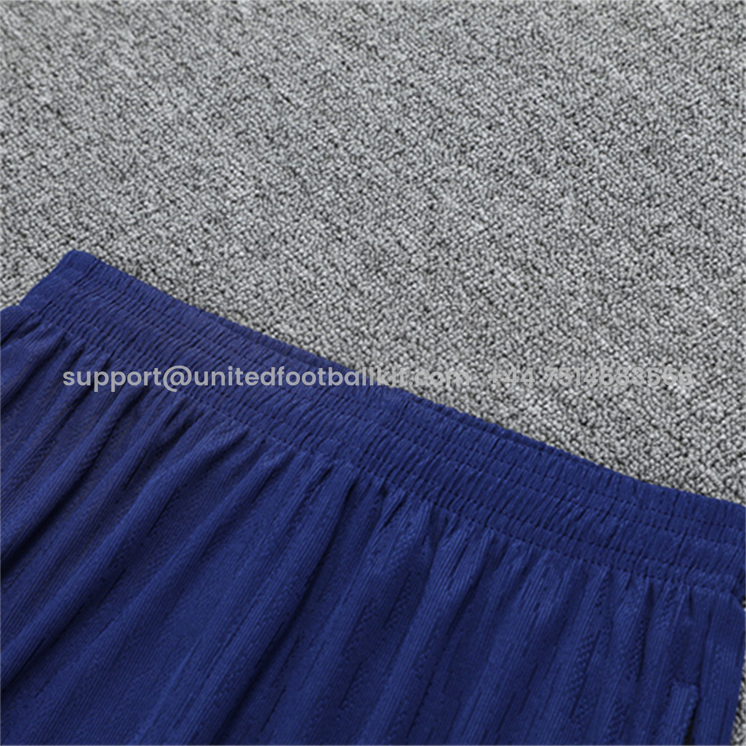 Unitedfootballkit.com | Paris Saint-Germain PSG 25-26 Long Sleeves Training Set - Royal Blue Gray Sleeves Top & Royal Blue Pants -Customize Name, Number and Patch | Worldwide Shipping