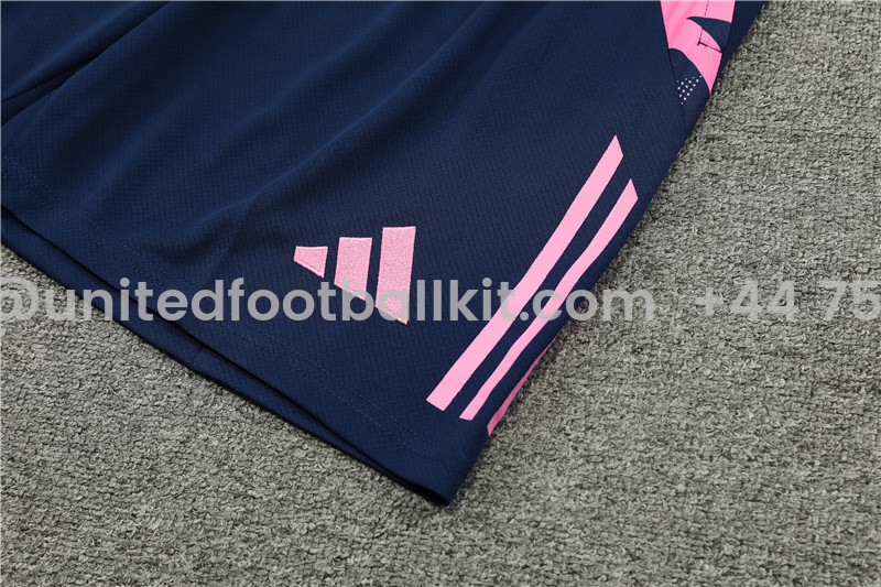 Unitedfootballkit.com | Arsenal 24-25 Short-Sleeve Training Set - Pink -Customize Name, Number and Patch | Worldwide Shipping