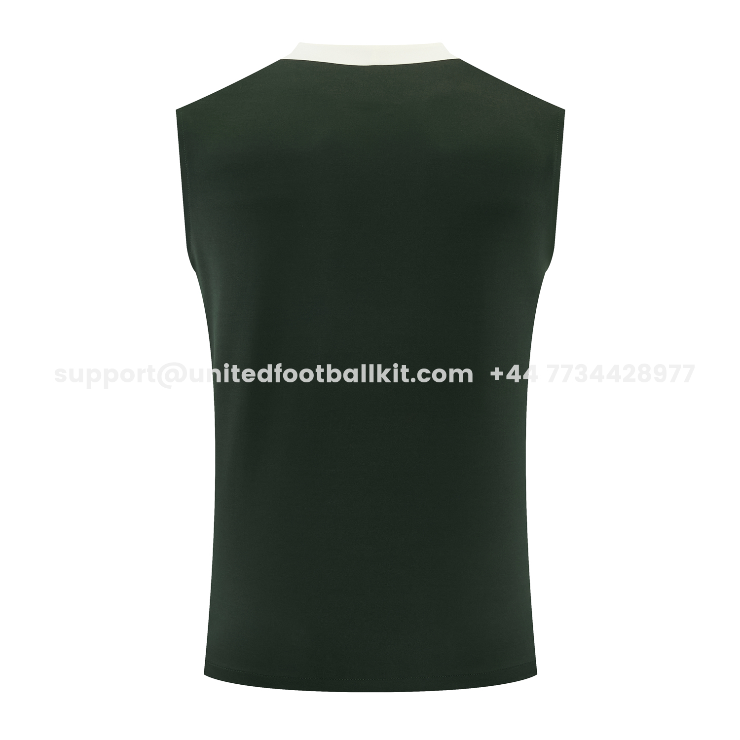 Unitedfootballkit.com | C.H.E.L.S.E.A 25-26 Vest Training Set - Dark Green With White Accents Top & Pants -Customize Name, Number and Patch | Worldwide Shipping