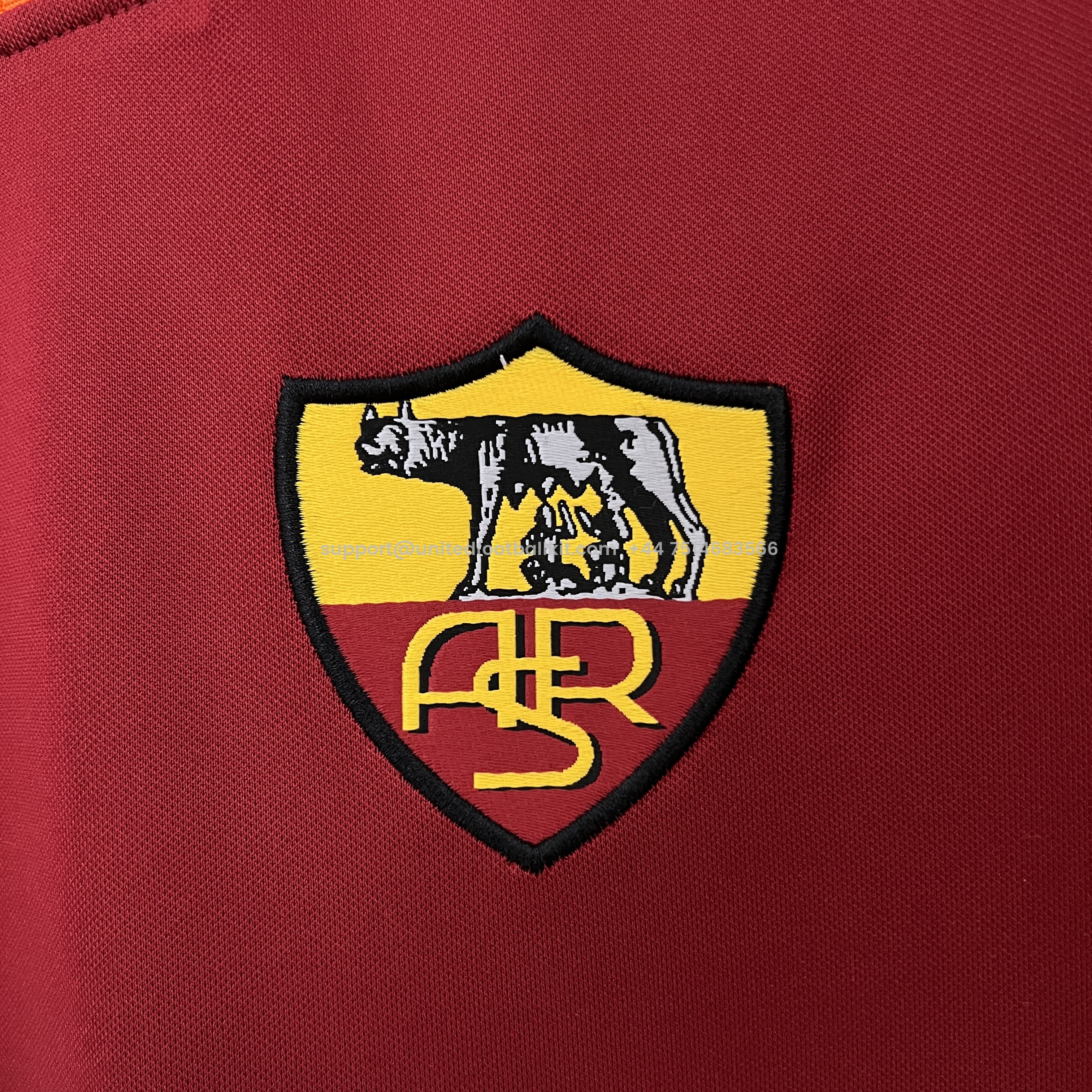 Unitedfootballkit.com | Retro Roma 1998-99 Home Jersey -Customize Name, Number and Patch | Worldwide Shipping