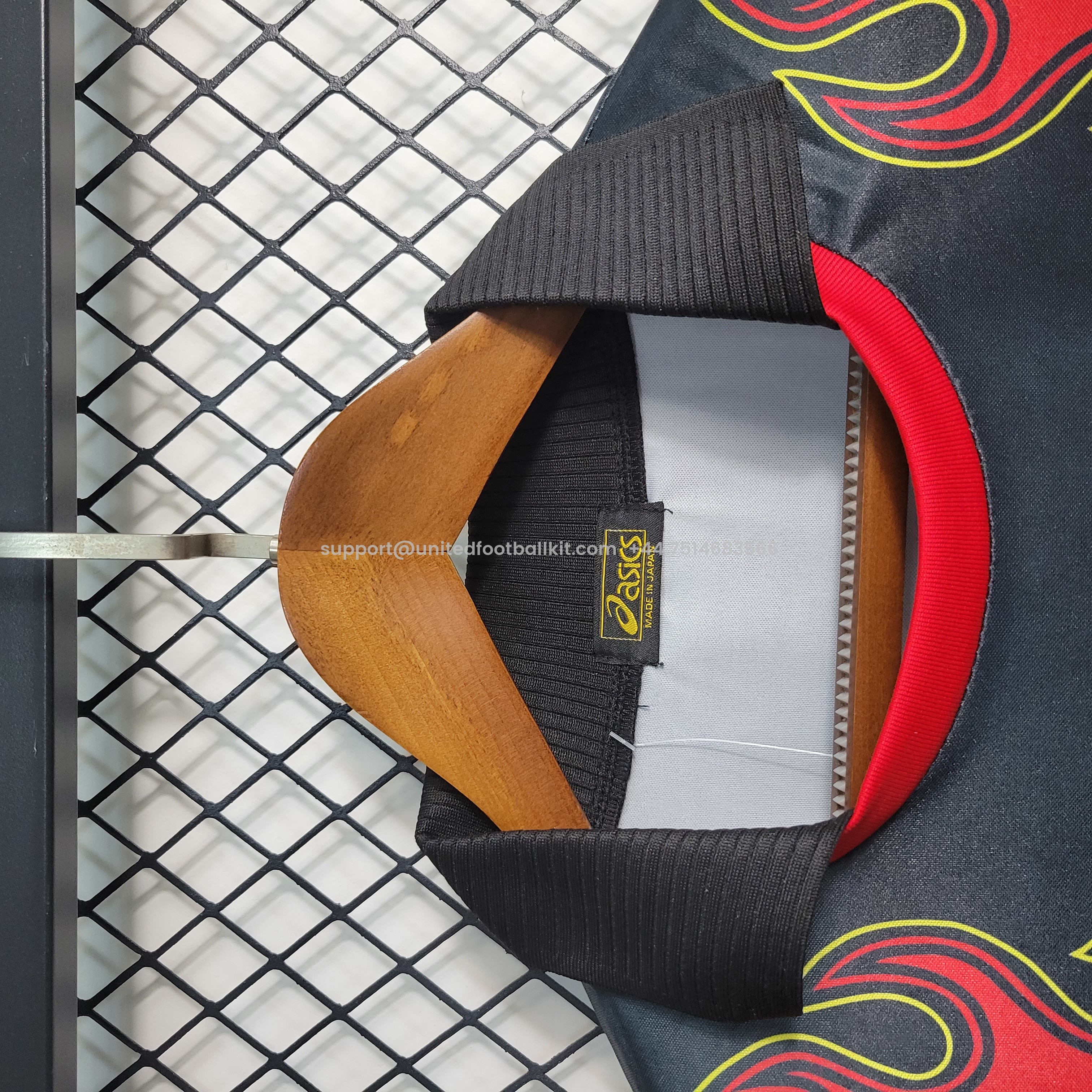 Unitedfootballkit.com | Retro Japan 1998 Red Flame Goalkeeper Jersey -Customize Name, Number and Patch | Worldwide Shipping