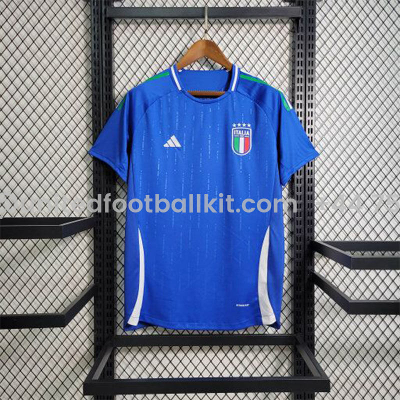 Unitedfootballkit.com | Italy 2024 Home Stadium Jersey - Fans Version -Customize Name, Number and Patch | Worldwide Shipping