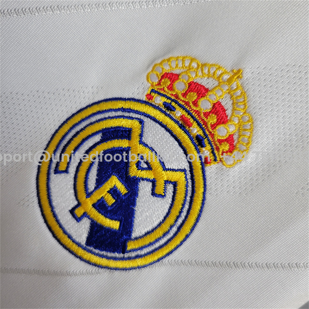 Unitedfootballkit.com | Retro Real Madrid 17-18 Home Long Sleeve Jersey - with Champions League Final Final -Customize Name, Number and Patch | Worldwide Shipping