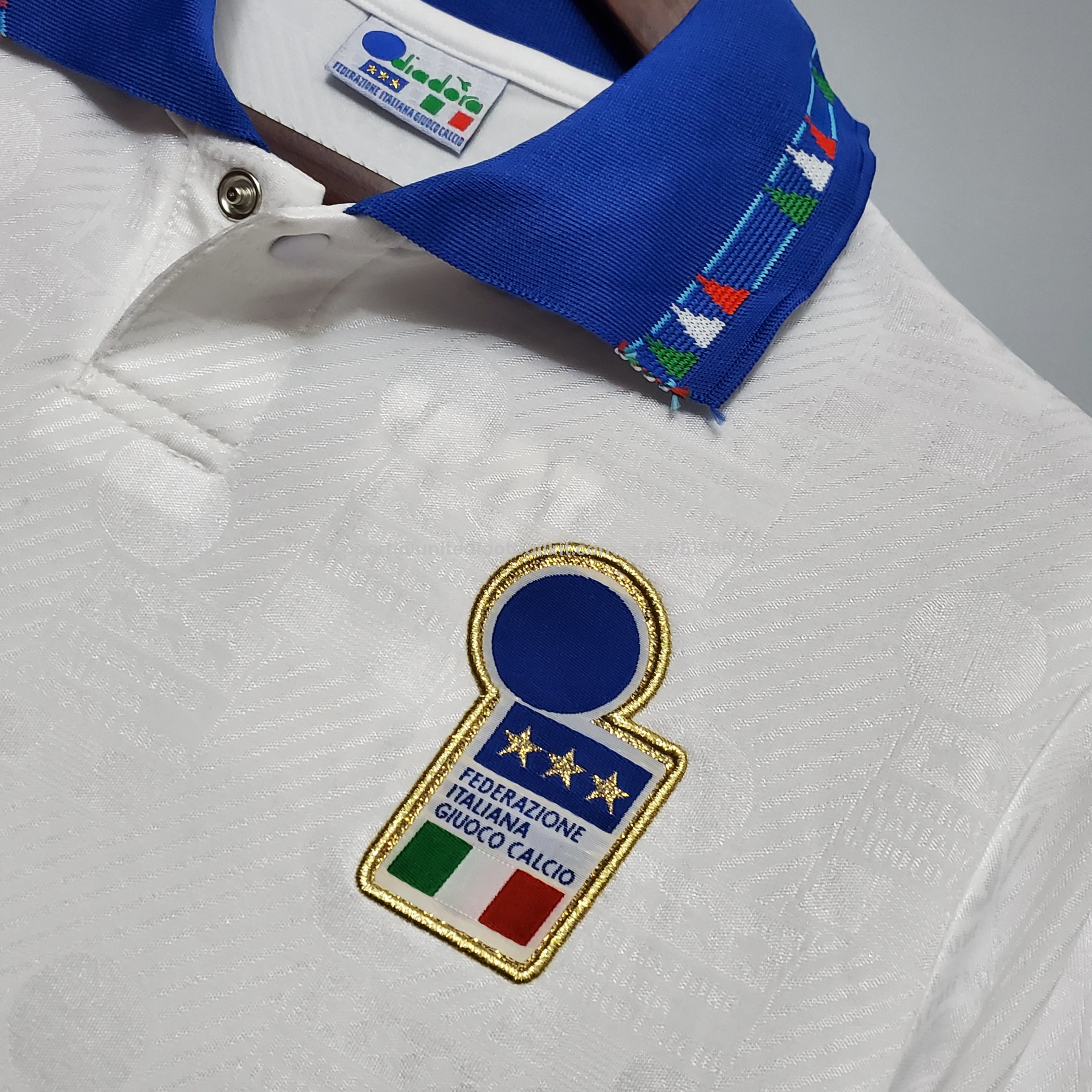 Unitedfootballkit.com | Retro Italy 1994 Away Stadium Jersey -Customize Name, Number and Patch | Worldwide Shipping
