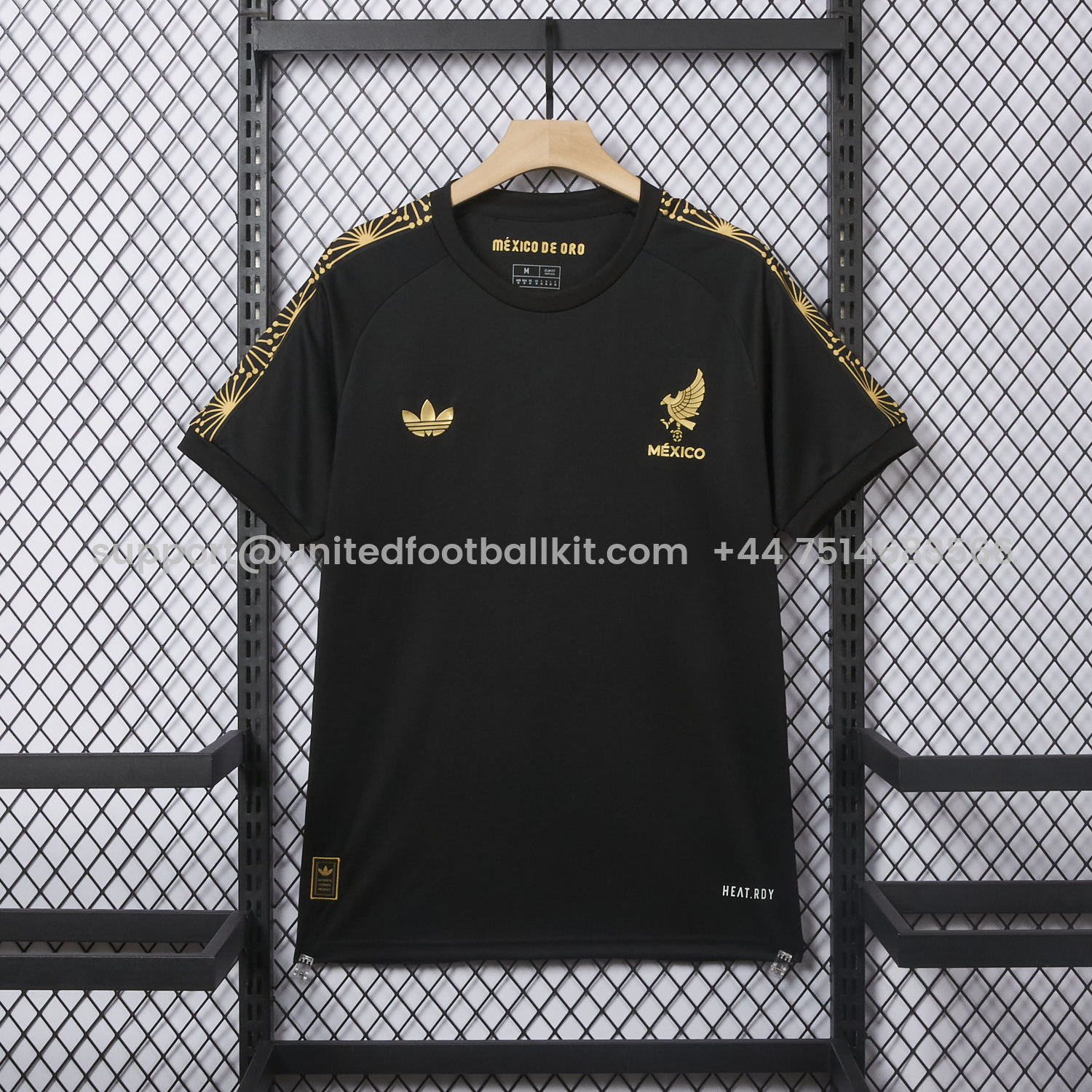 Unitedfootballkit.com | Mexico 2025 Gold Cup Black Training Special Jersey - Fans Version -Customize Name, Number and Patch | Worldwide Shipping