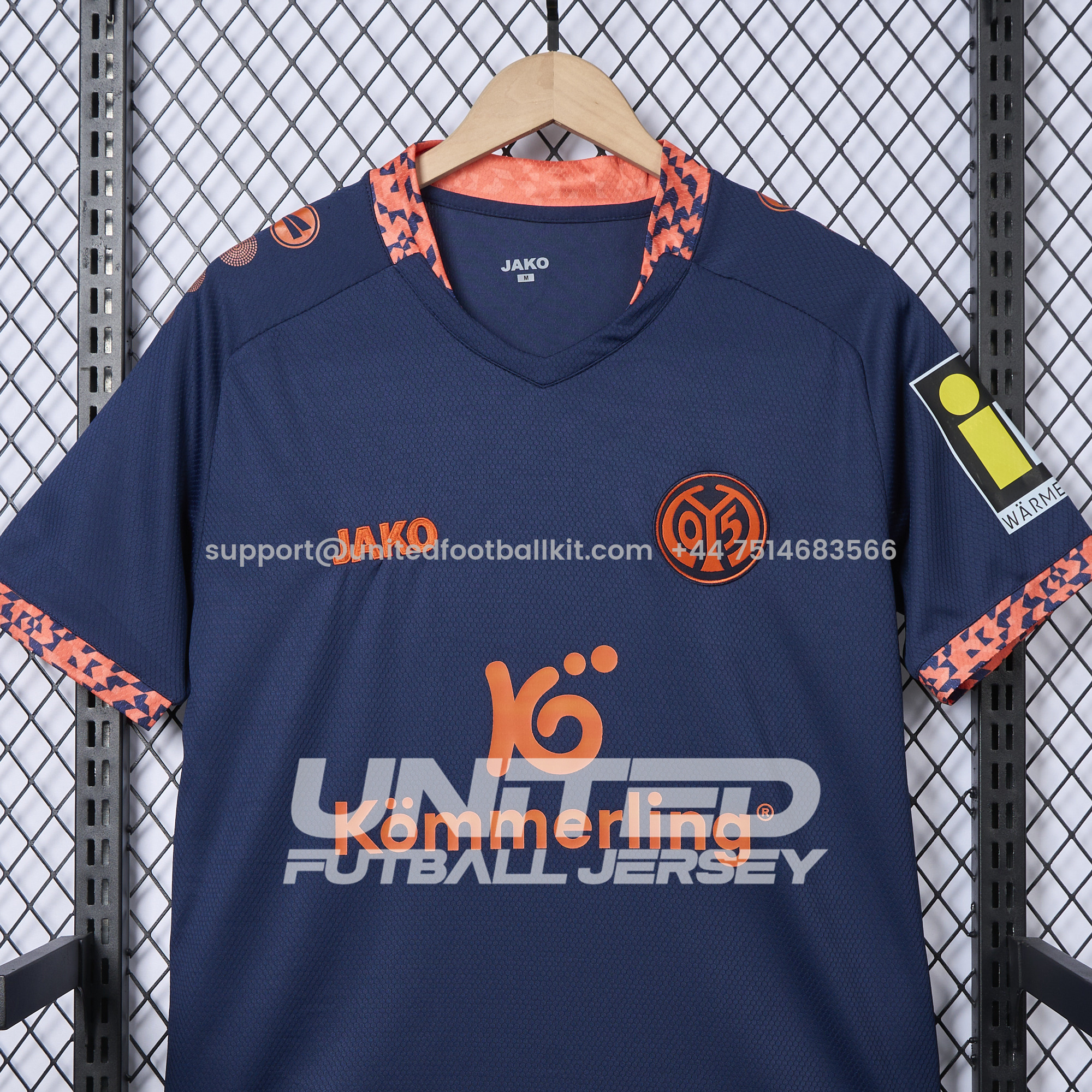 Unitedfootballkit.com | Mainz 24-25 Away Jersey - Fans Version -Customize Name, Number and Patch | Worldwide Shipping