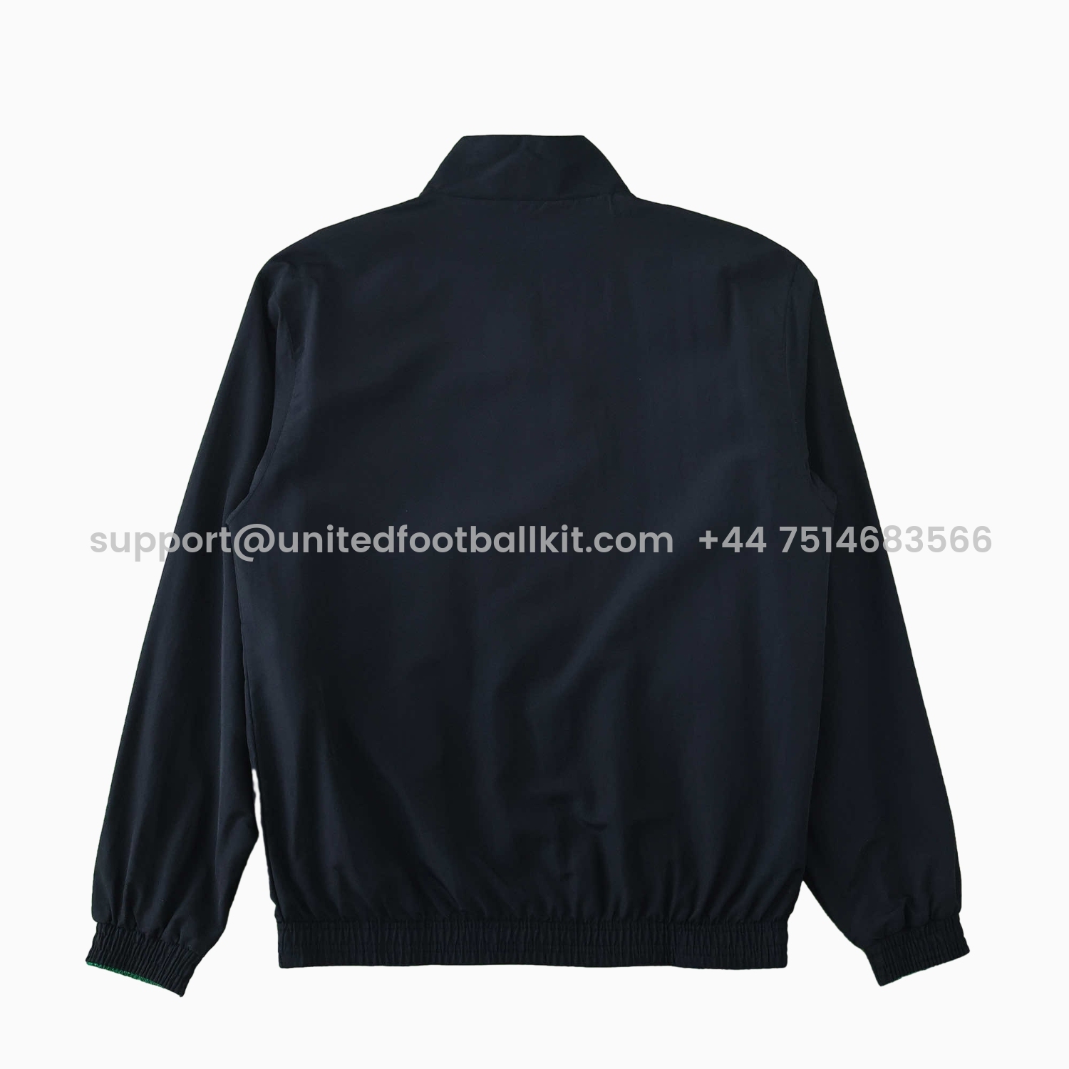 Unitedfootballkit.com | Palmeiras 25-26 Double Sided Reversible Windbreaker - Black & Green -Customize Name, Number and Patch | Worldwide Shipping