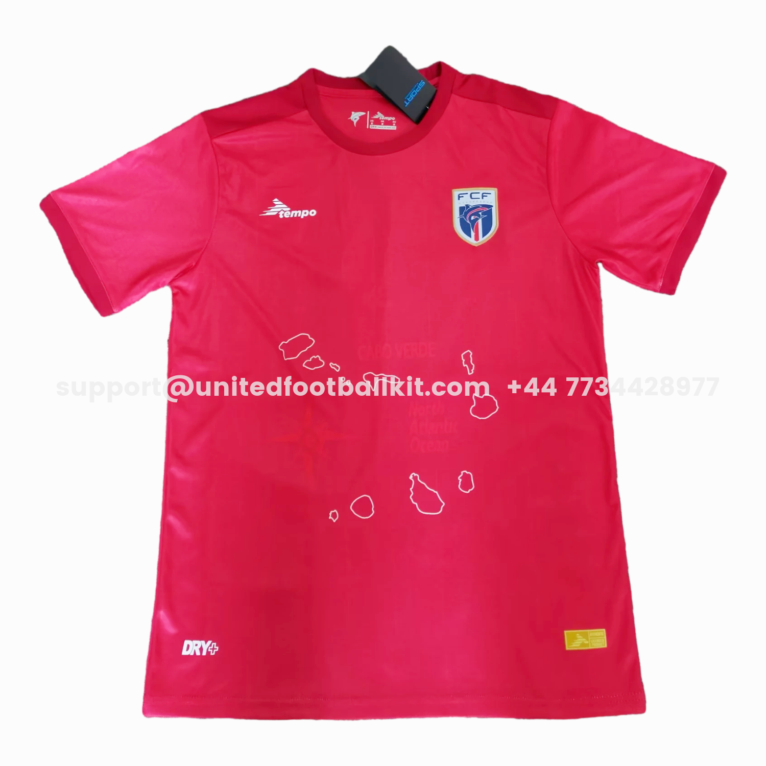 Unitedfootballkit.com | Cabo Verde 2026 Third Red Jersey - Fans Version -Customize Name, Number and Patch | Worldwide Shipping