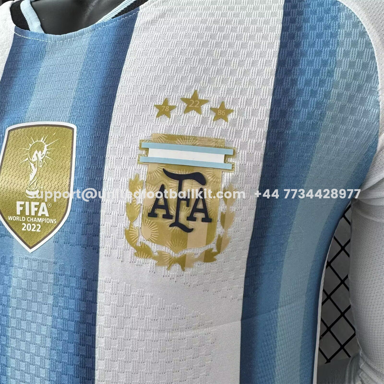 Unitedfootballkit.com | Argentina 2026 Home Long Sleeves Jersey - Player Version -Customize Name, Number and Patch | Worldwide Shipping