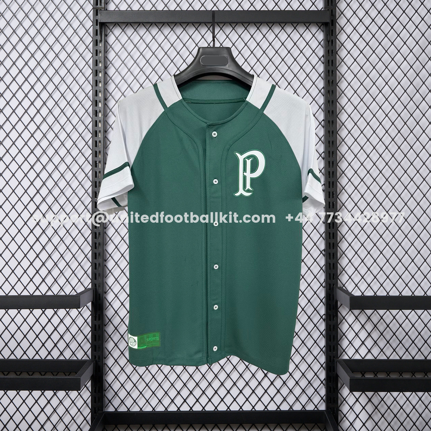 Unitedfootballkit.com | Palmeiras 25-26 Green Baseball Jersey -Customize Name, Number and Patch | Worldwide Shipping