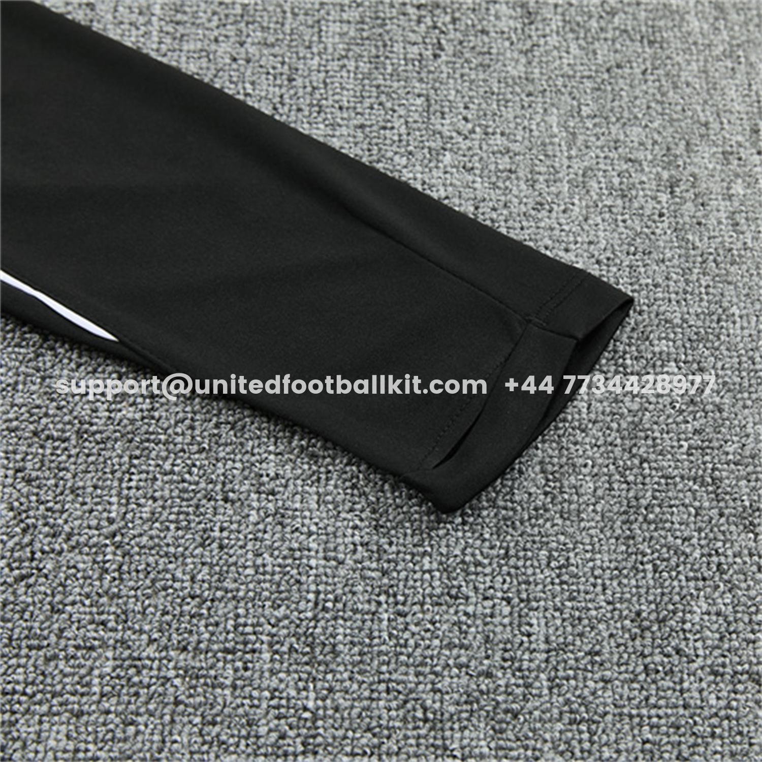 Unitedfootballkit.com | Atletico Madrid 26-27 Kids Long Sleeve Training Set - Black Top & Black Pants -Customize Name, Number and Patch | Worldwide Shipping