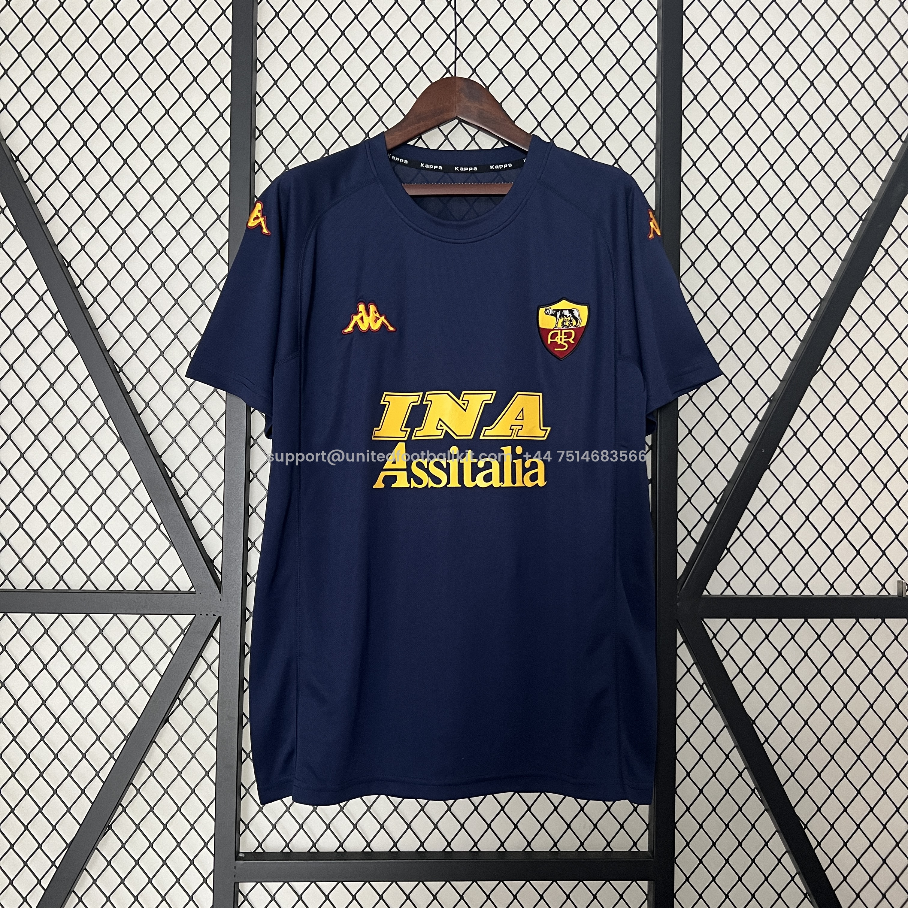 Unitedfootballkit.com | Retro Roma 2000-01 Third Jersey -Customize Name, Number and Patch | Worldwide Shipping
