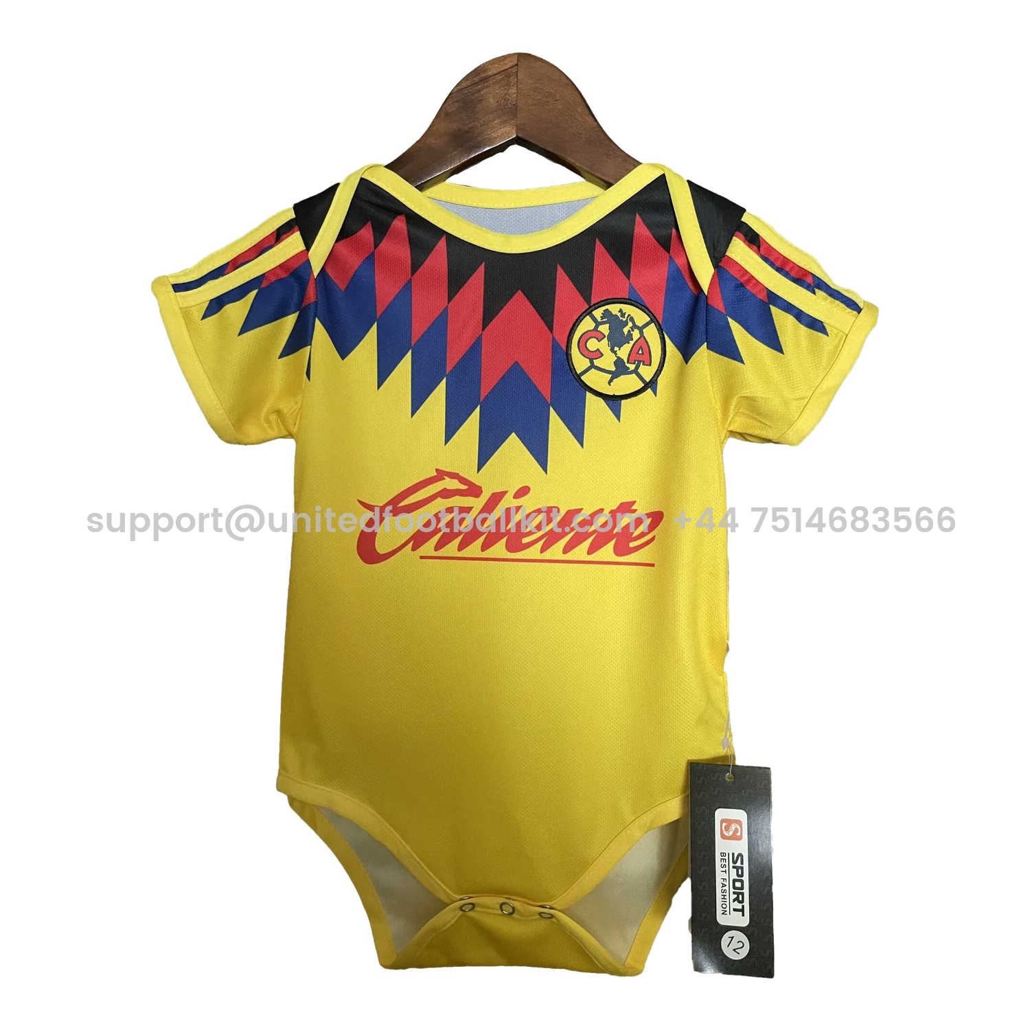 Unitedfootballkit.com | Club América 25-26 Home Baby Crawling Suit -Customize Name, Number and Patch | Worldwide Shipping