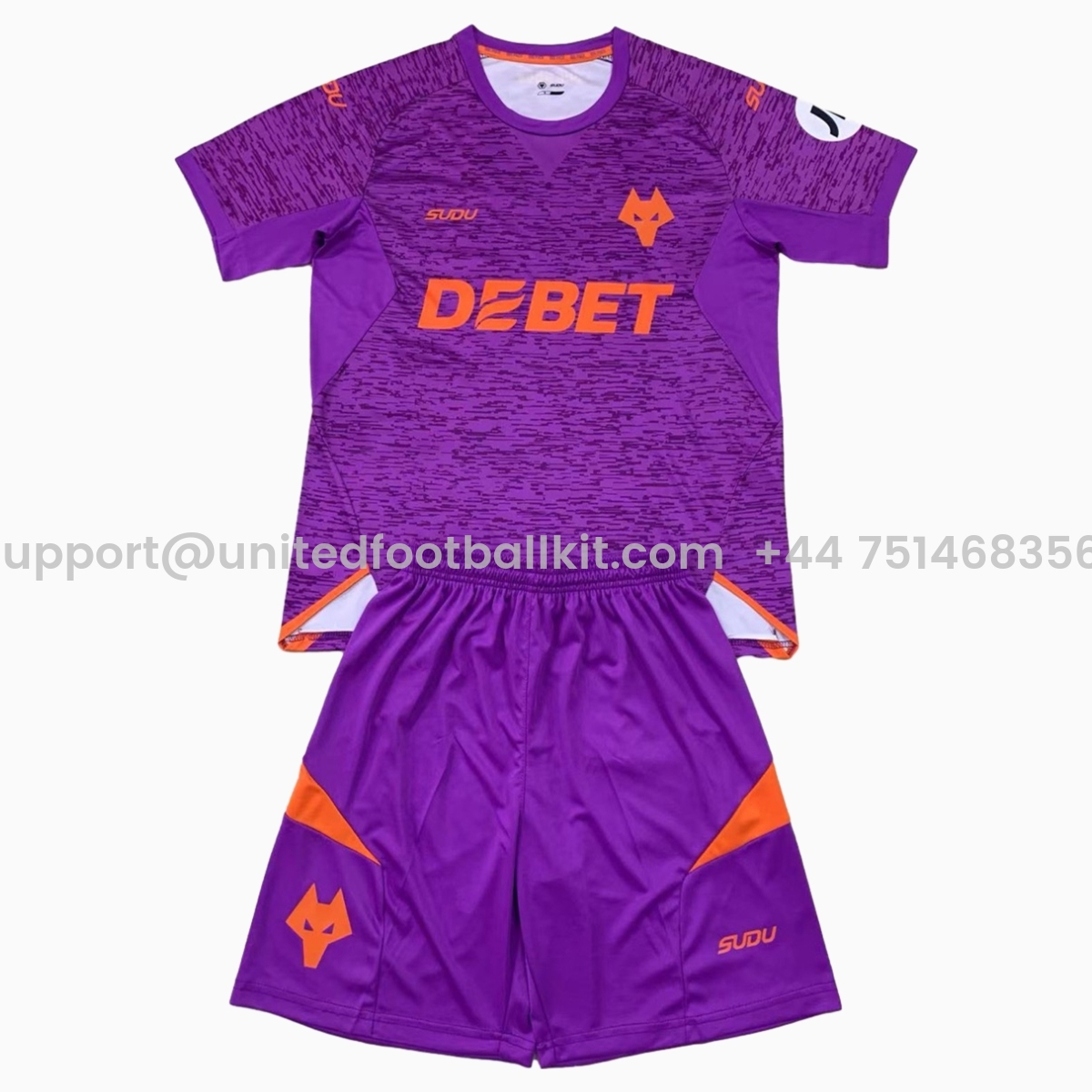 Unitedfootballkit.com | Wolverhampton Wanderers Wolves 24-25 Third Men's Adult Jersey Set - Fans Version -Customize Name, Number and Patch | Worldwide Shipping