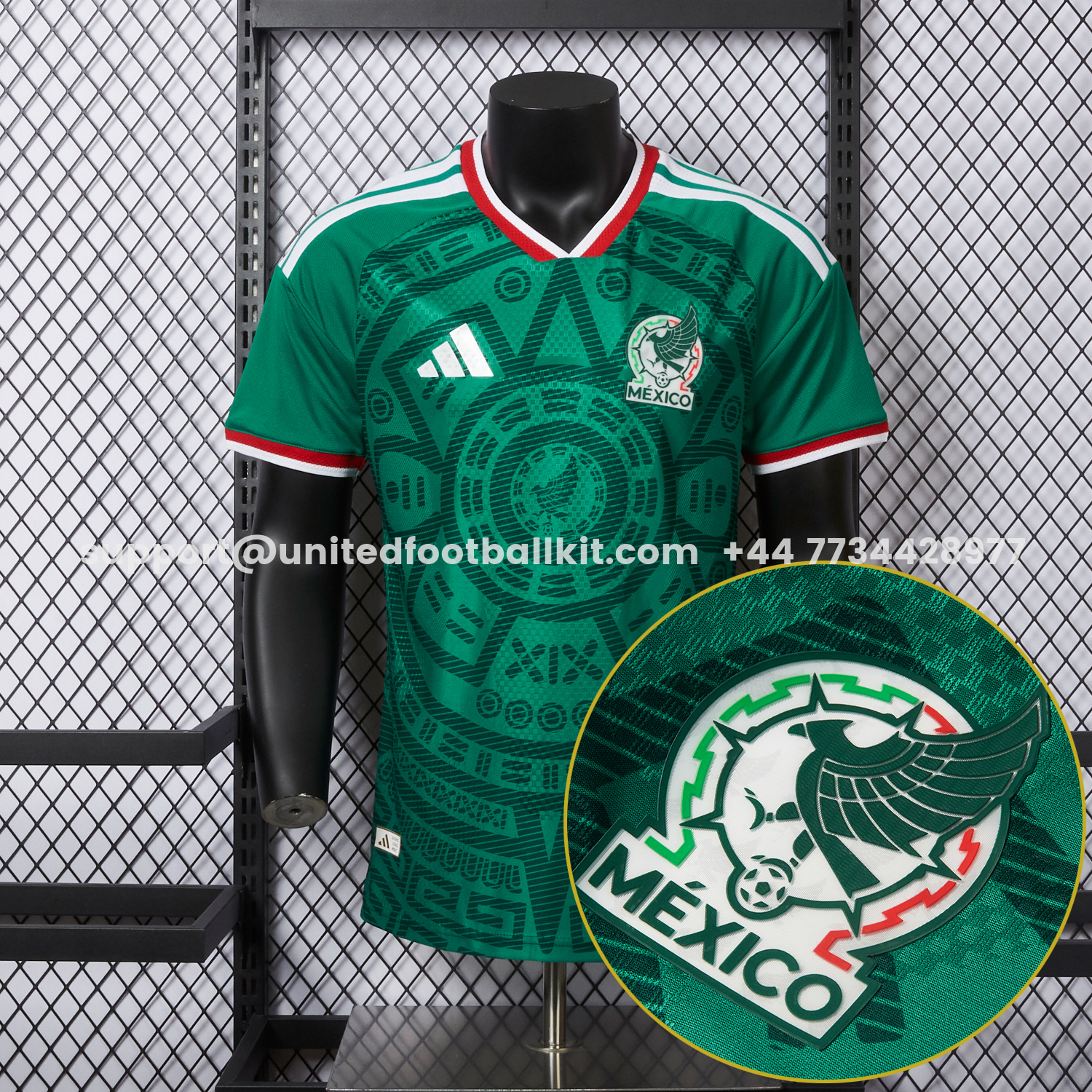 Unitedfootballkit.com | Mexico 2026 Home Jersey - Player Version -Customize Name, Number and Patch | Worldwide Shipping