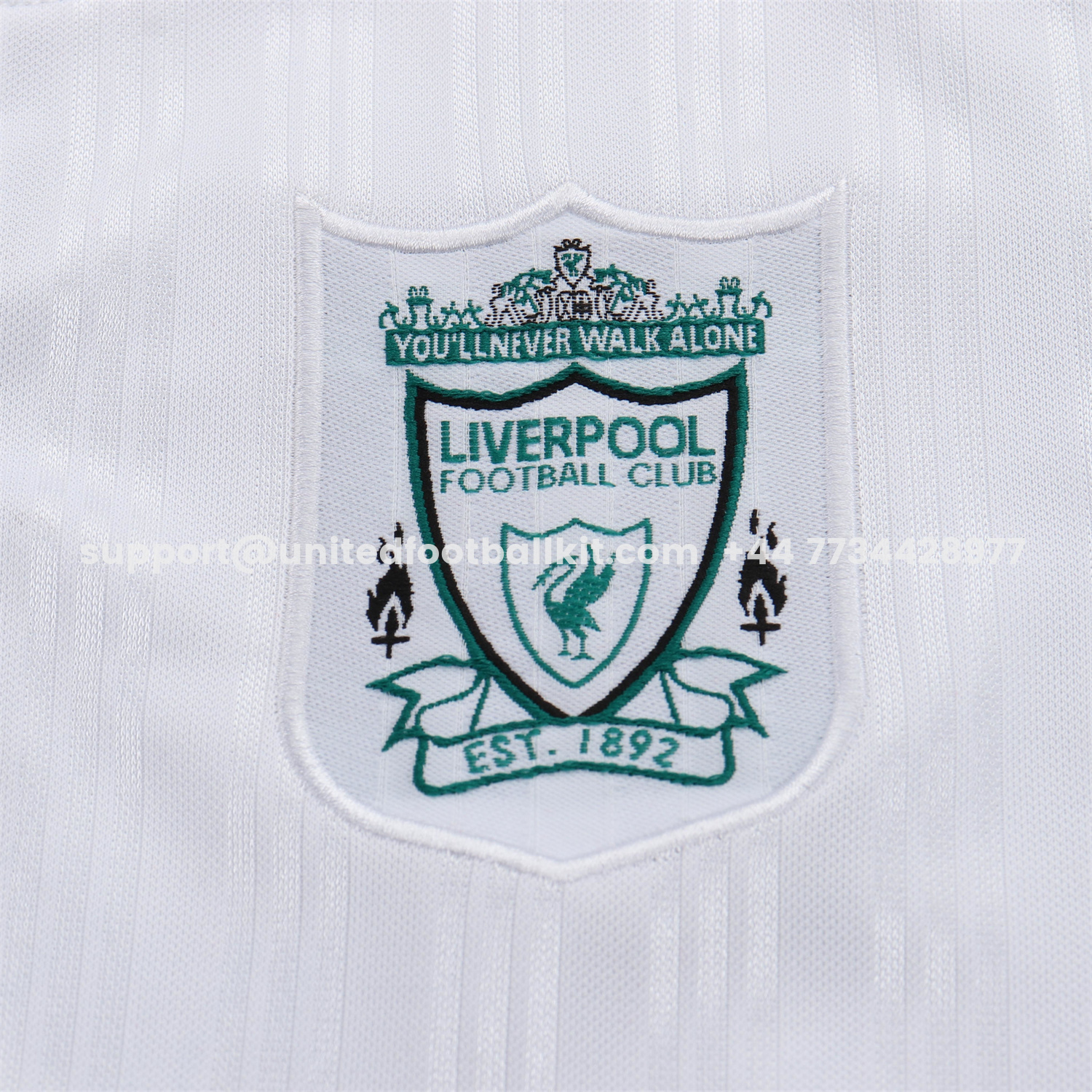 Unitedfootballkit.com | Retro Liver.pool 1995-96 Away White And Green Kids Kit -Customize Name, Number and Patch | Worldwide Shipping