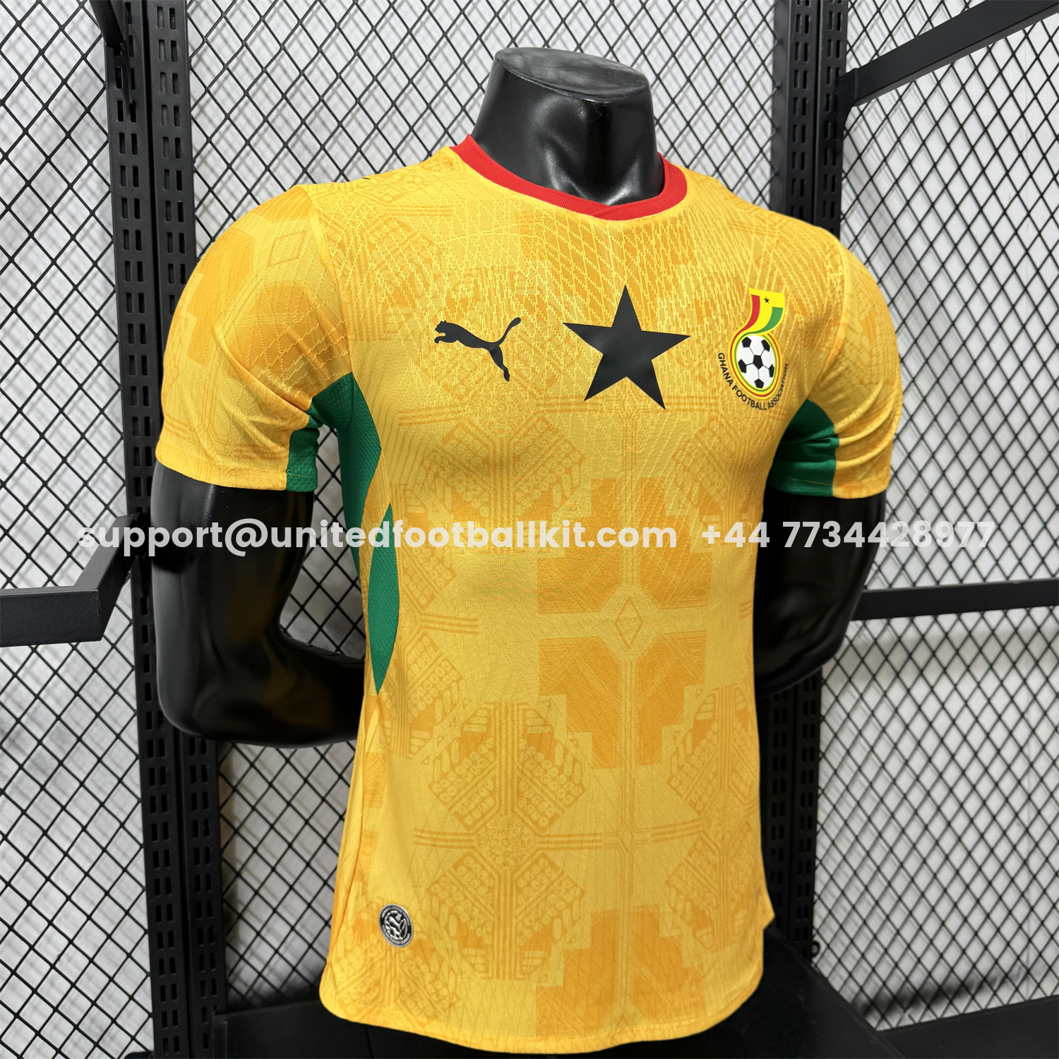 Unitedfootballkit.com | Ghana 2026 Away Jersey - Player Version -Customize Name, Number and Patch | Worldwide Shipping
