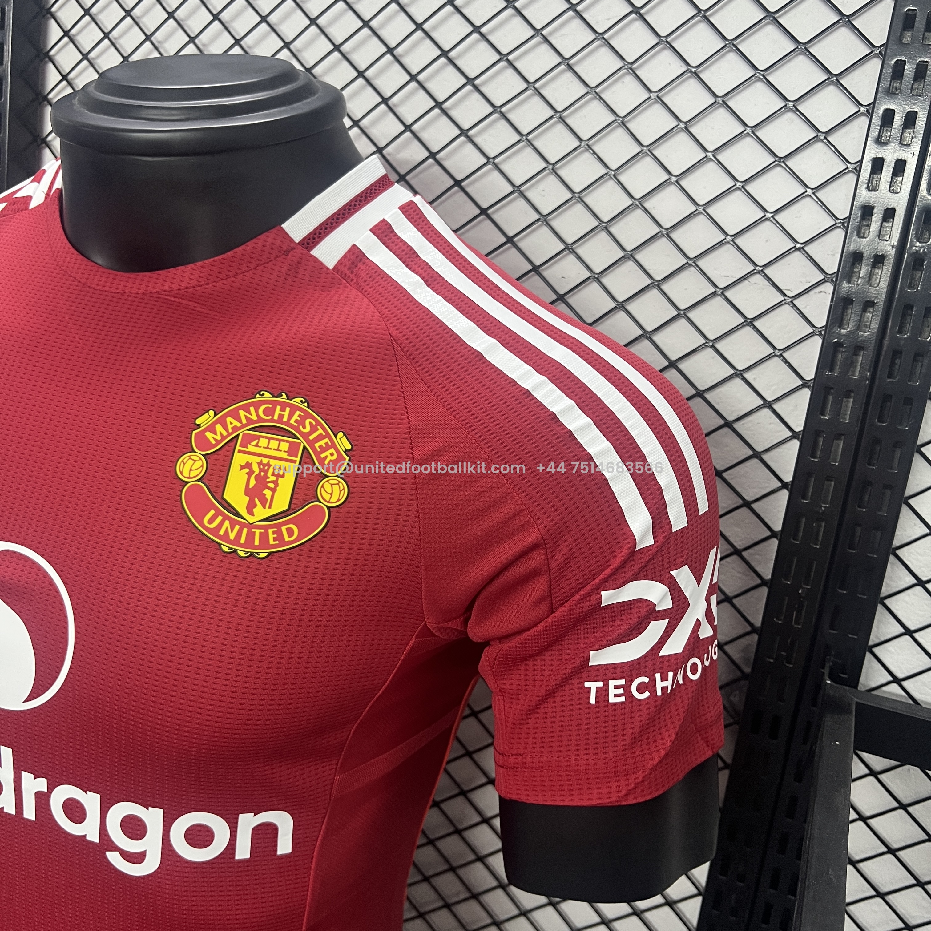 Unitedfootballkit.com | Manchester United 24-25 Home Stadium Jersey - Player Version -Customize Name, Number and Patch | Worldwide Shipping