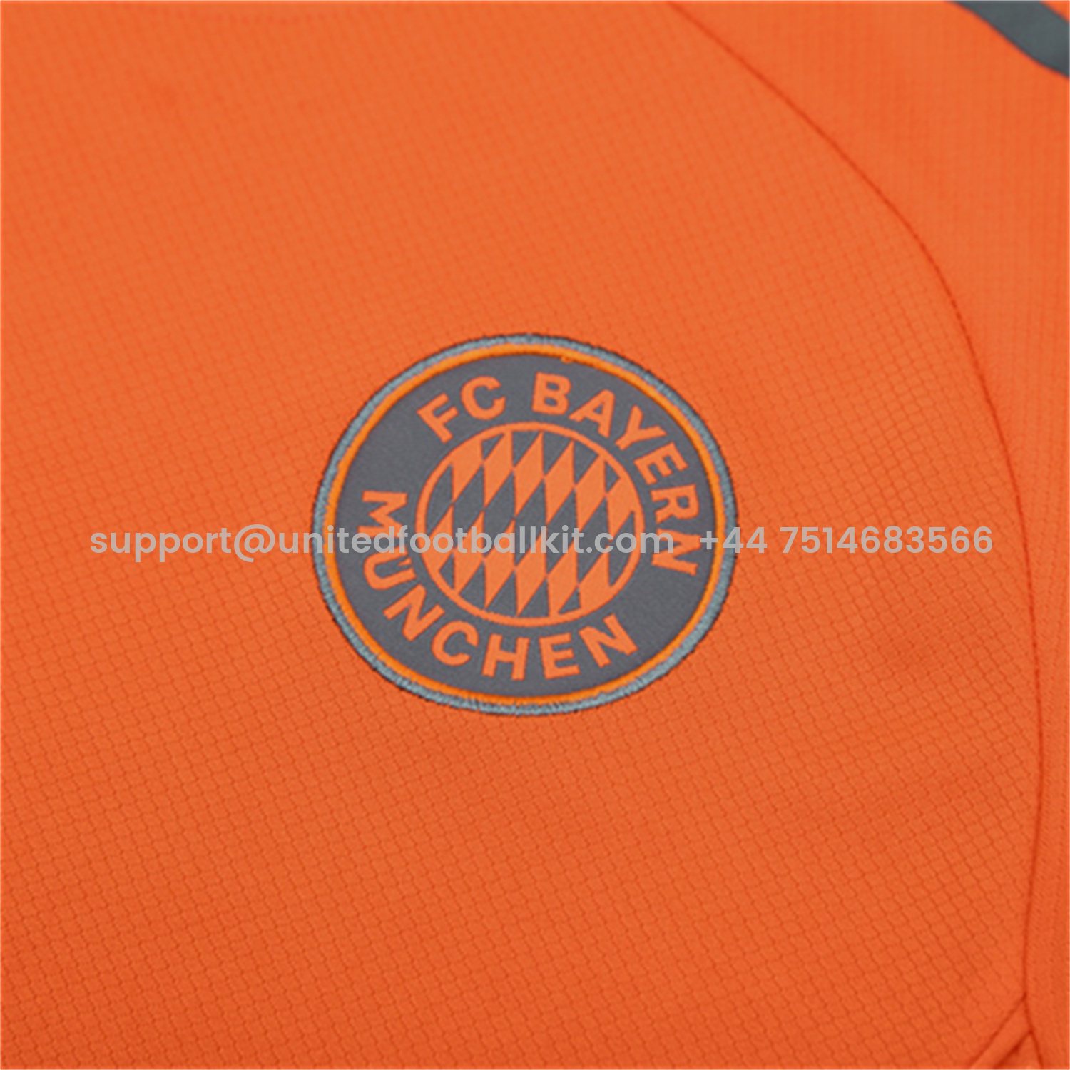Unitedfootballkit.com | Bayern Munich 25-26 Short-Sleeve Training Set - Orange Top & Gray shorts -Customize Name, Number and Patch | Worldwide Shipping