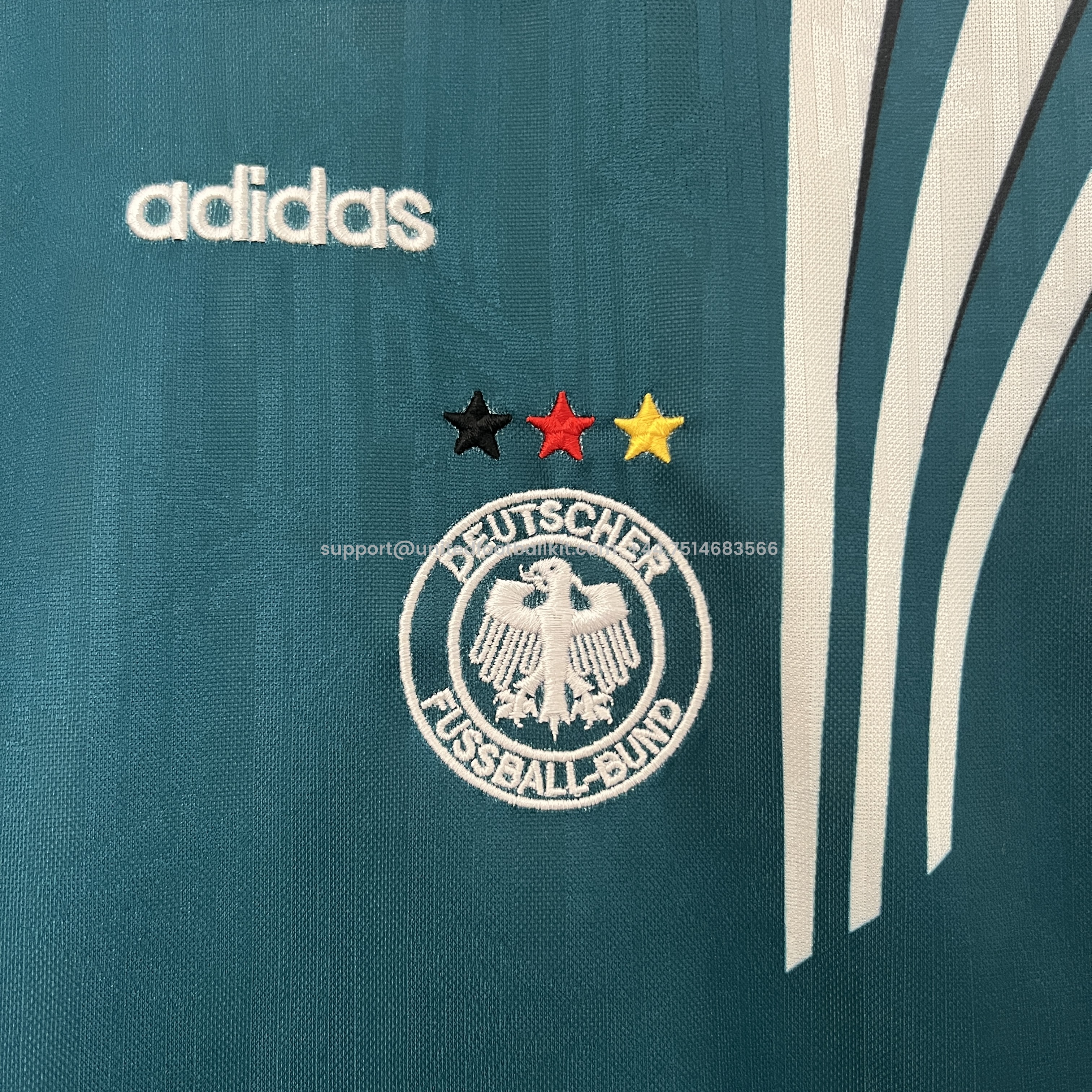 Unitedfootballkit.com | Retro Germany 1996 Away Stadium Kids Kit -Customize Name, Number and Patch | Worldwide Shipping